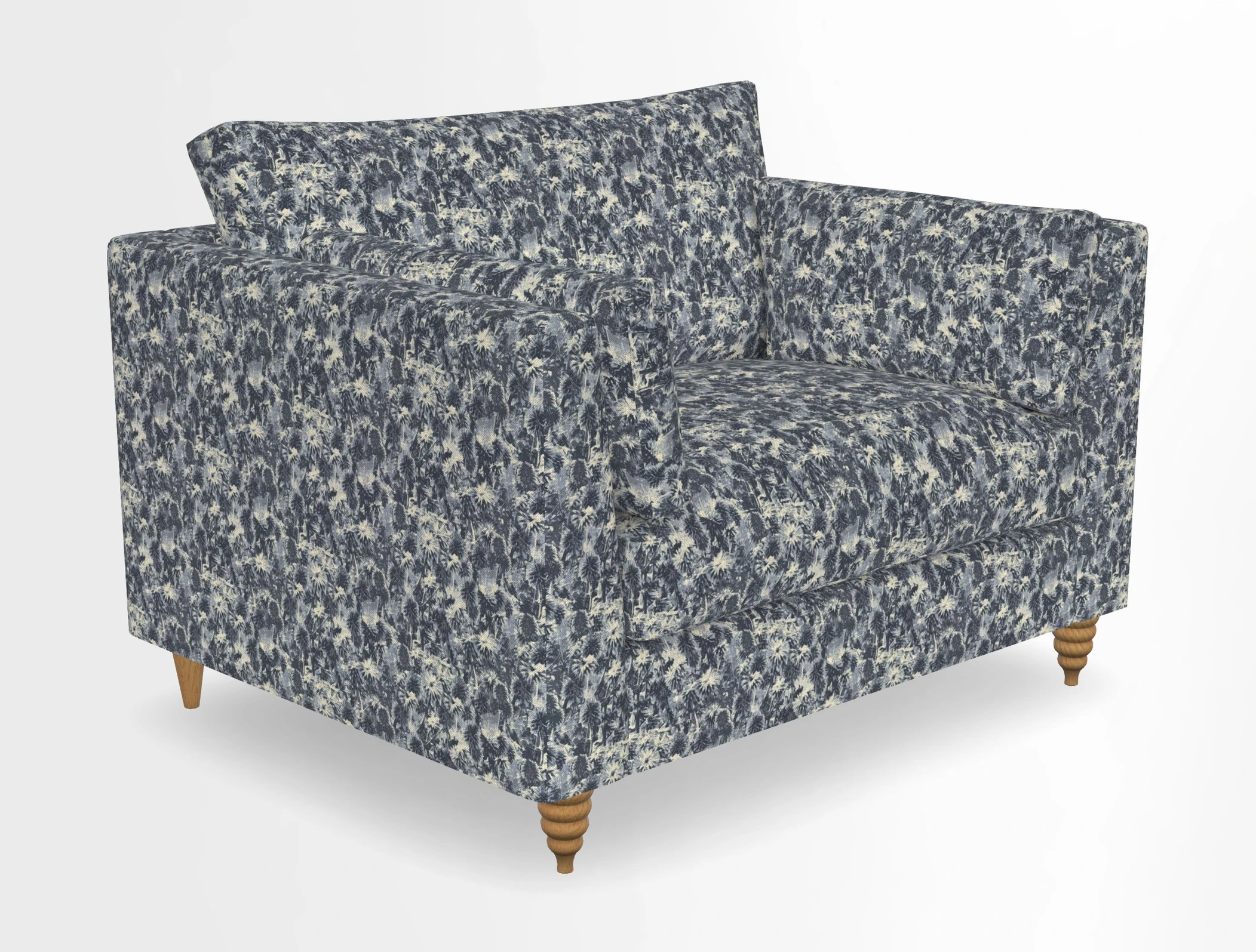Saltdean snuggler in Linwood Tango Velvet Rosewood