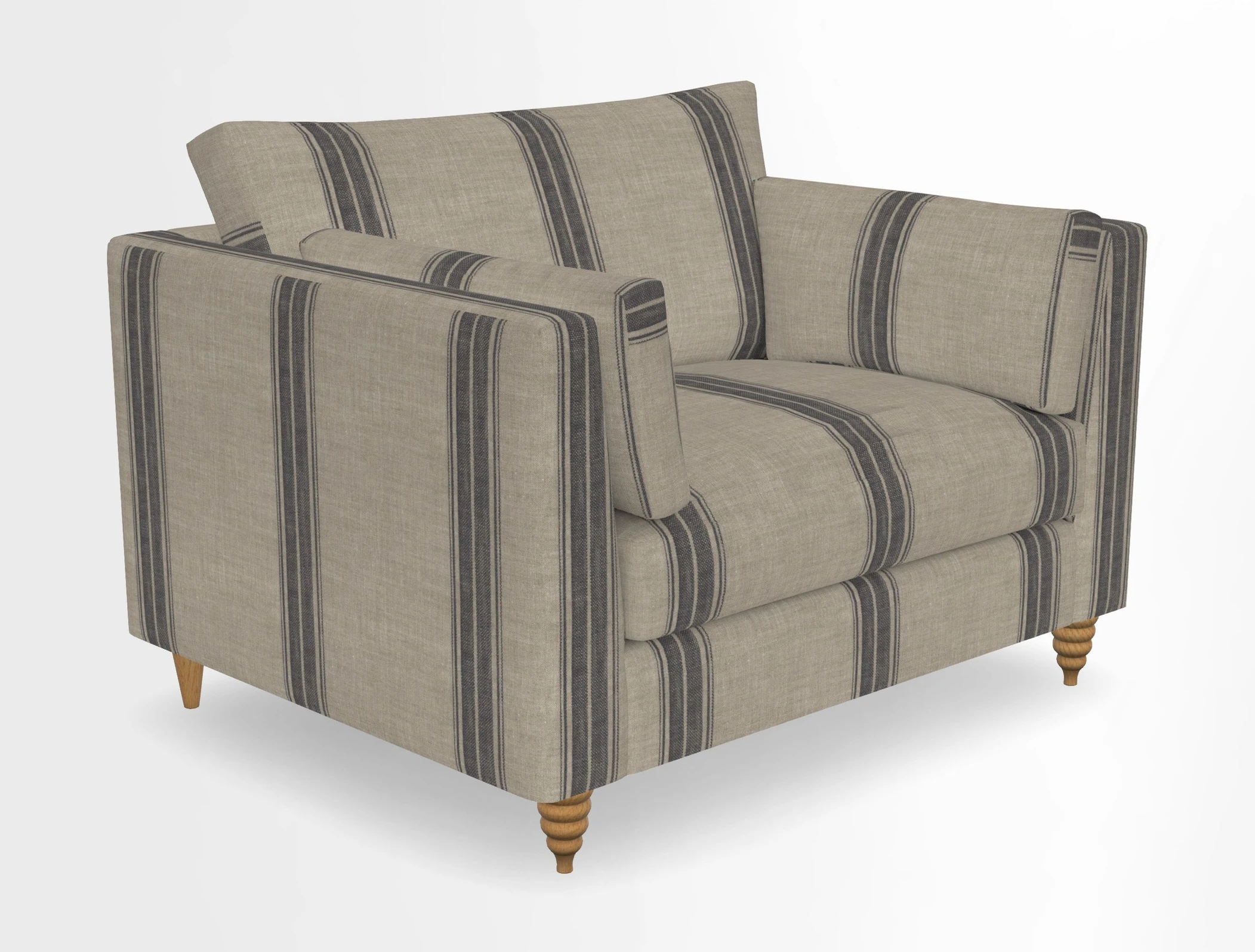 Saltdean snuggler in Linwood Tango Velvet Rosewood