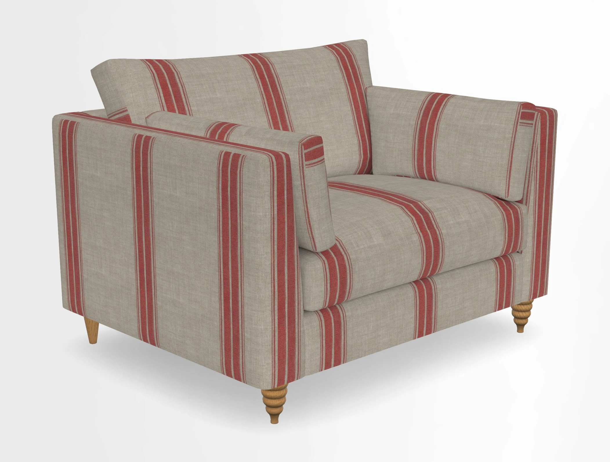 Saltdean snuggler in Linwood Tango Velvet Rosewood