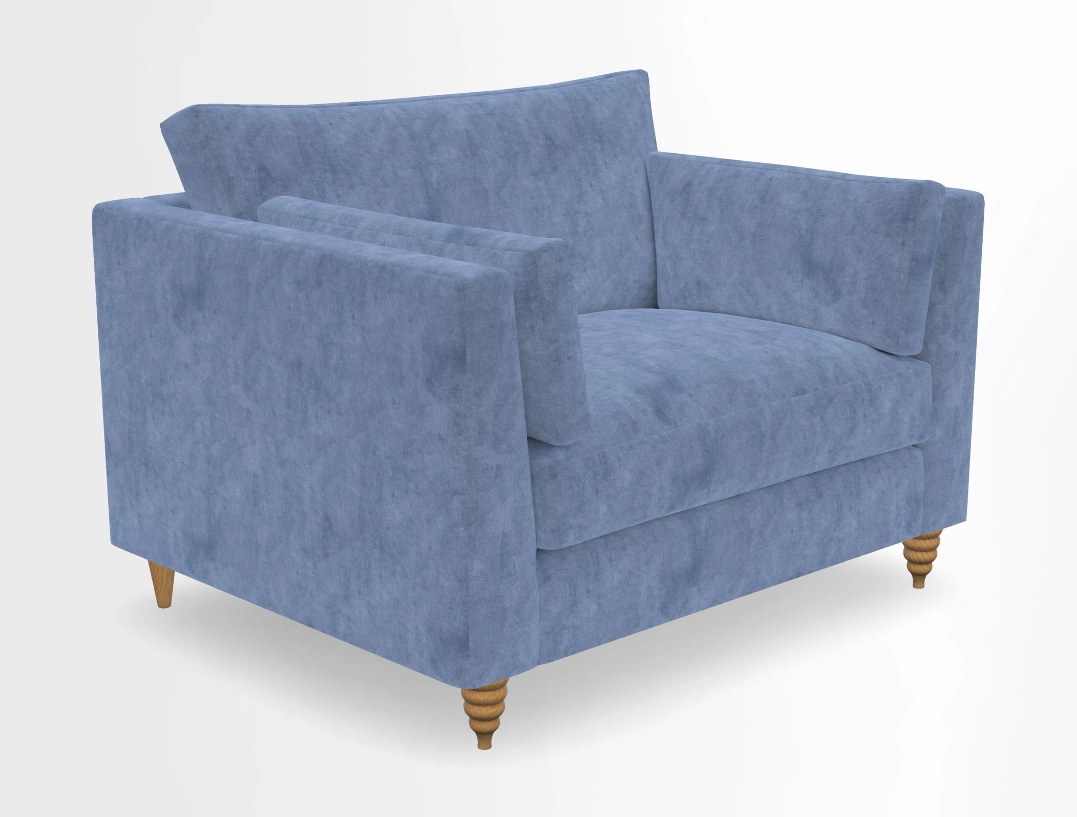 Saltdean snuggler in Linwood Tango Velvet Rosewood