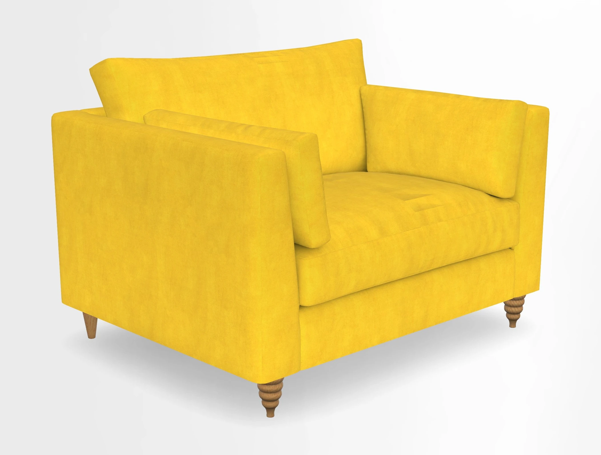 Saltdean snuggler in Linwood Tango Velvet Rosewood