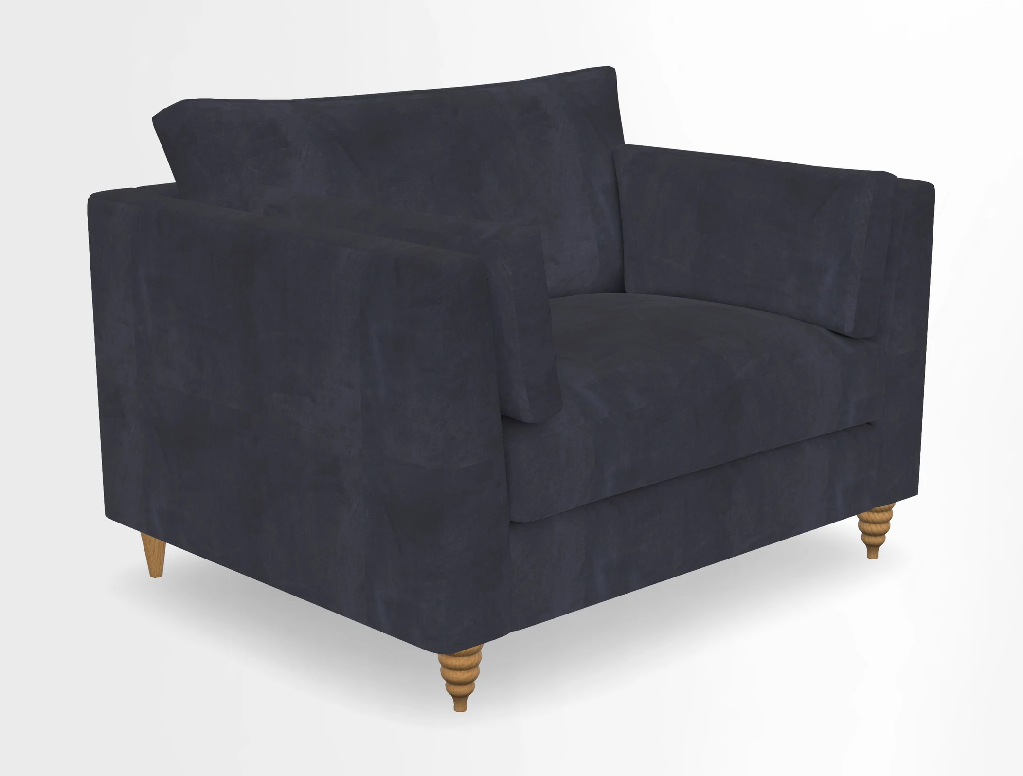 Saltdean snuggler in Linwood Tango Velvet Rosewood