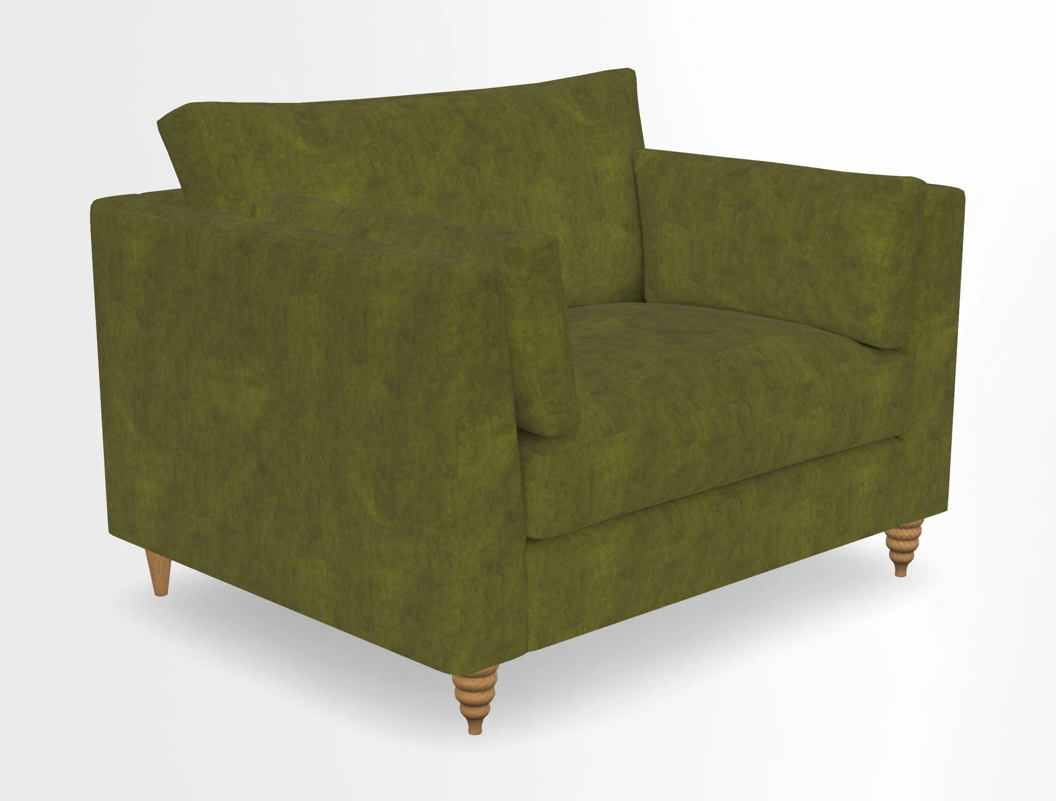 Saltdean snuggler in Linwood Tango Velvet Rosewood