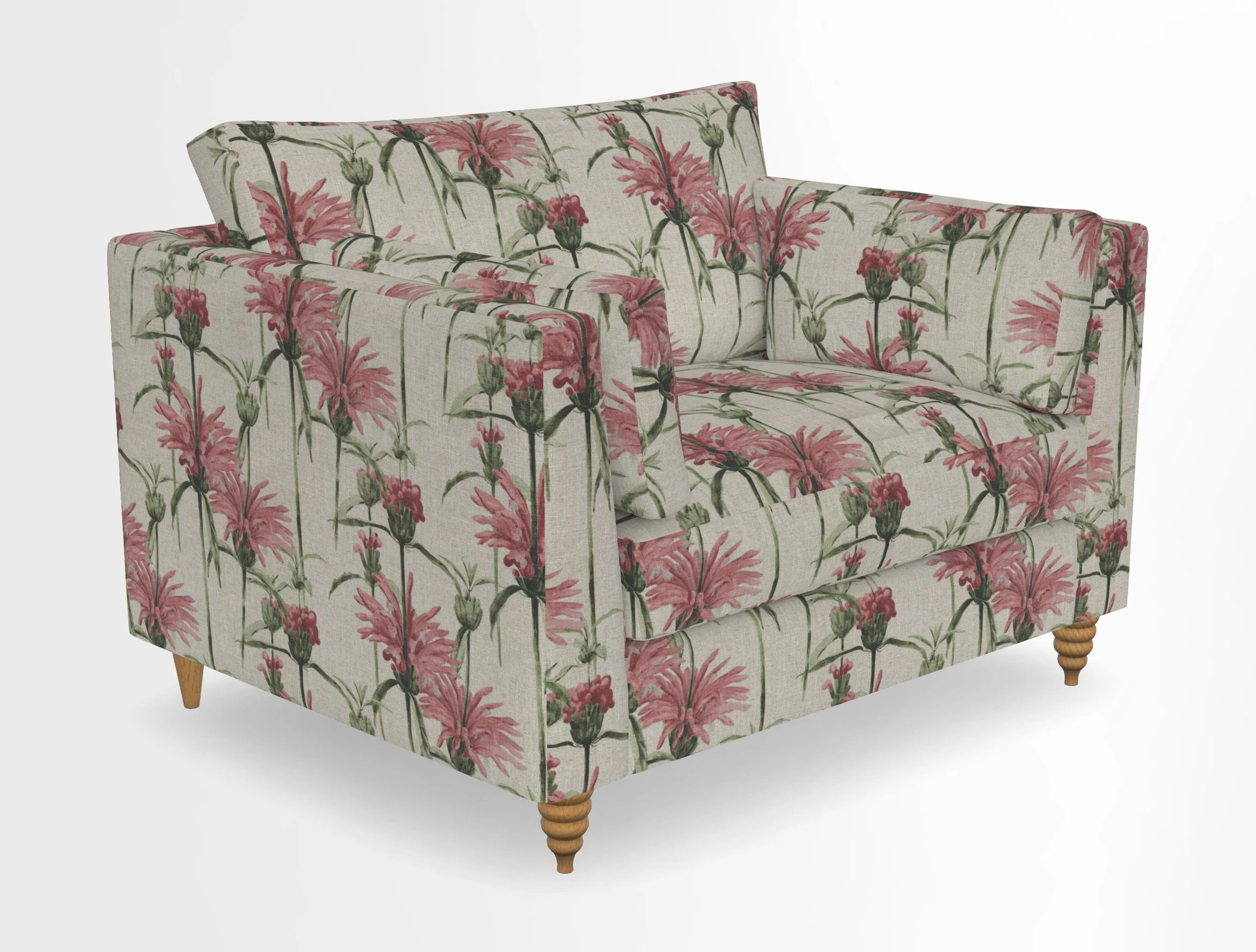 Saltdean snuggler in Linwood Tango Velvet Rosewood