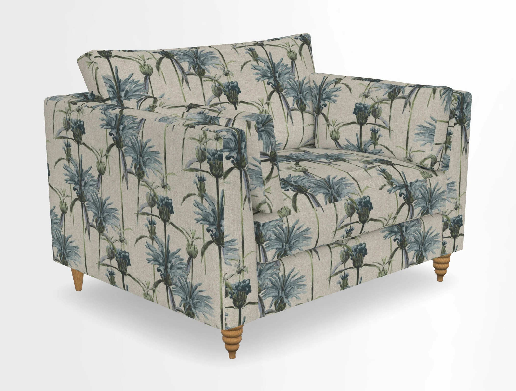 Saltdean snuggler in Linwood Tango Velvet Rosewood