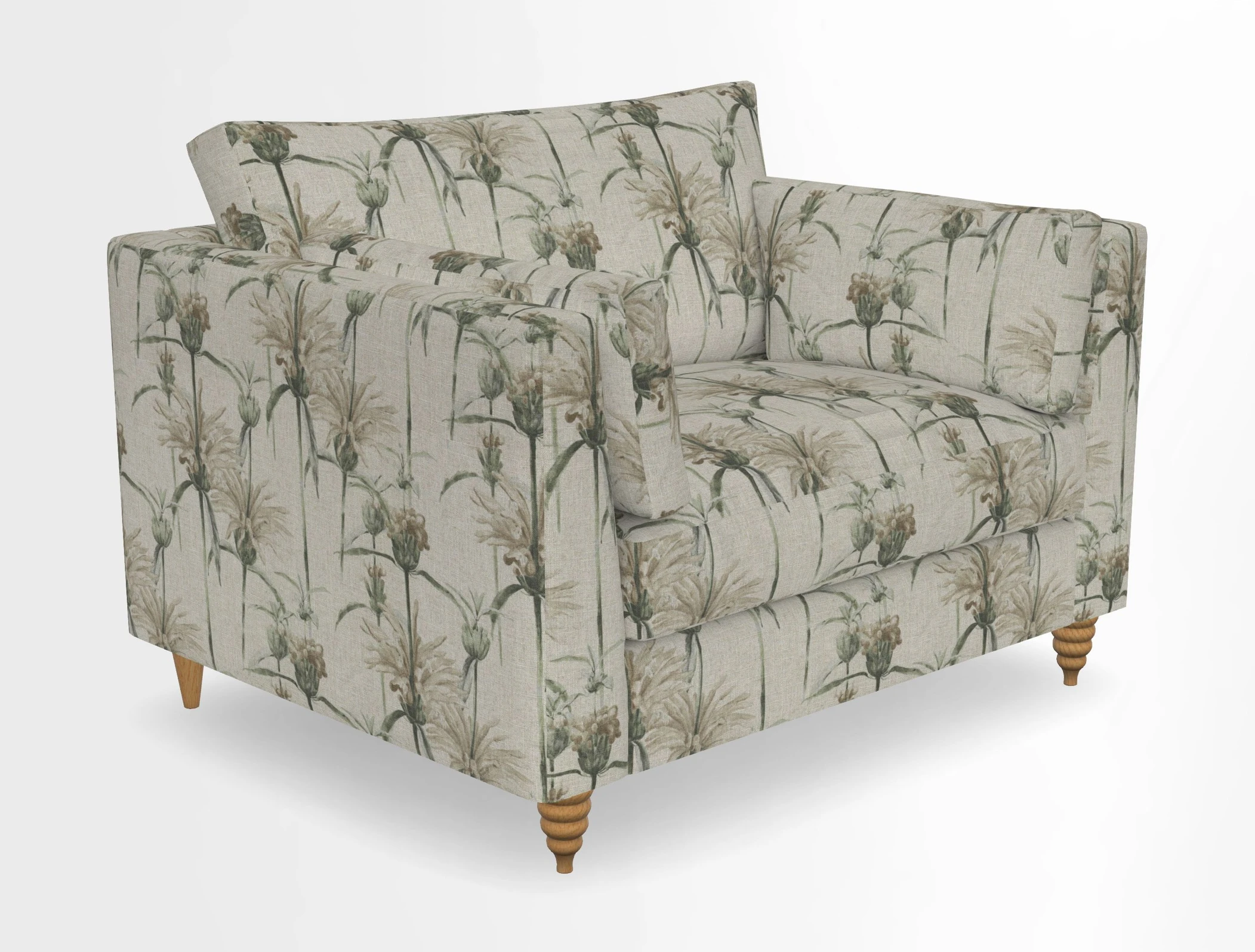 Saltdean snuggler in Linwood Tango Velvet Rosewood