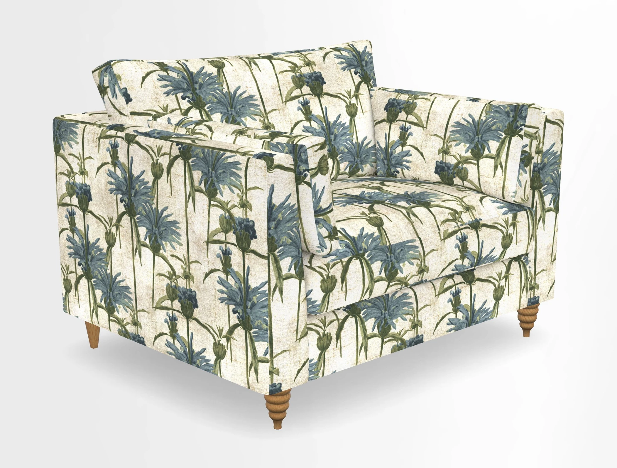 Saltdean snuggler in Linwood Tango Velvet Rosewood
