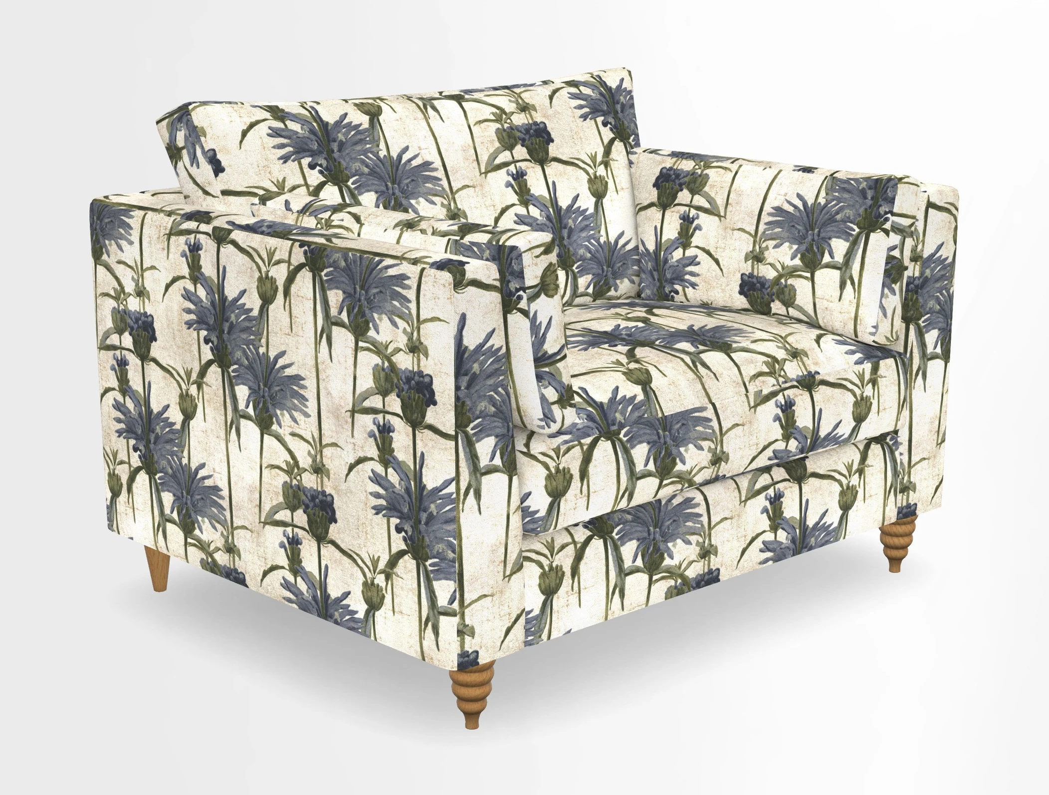 Saltdean snuggler in Linwood Tango Velvet Rosewood