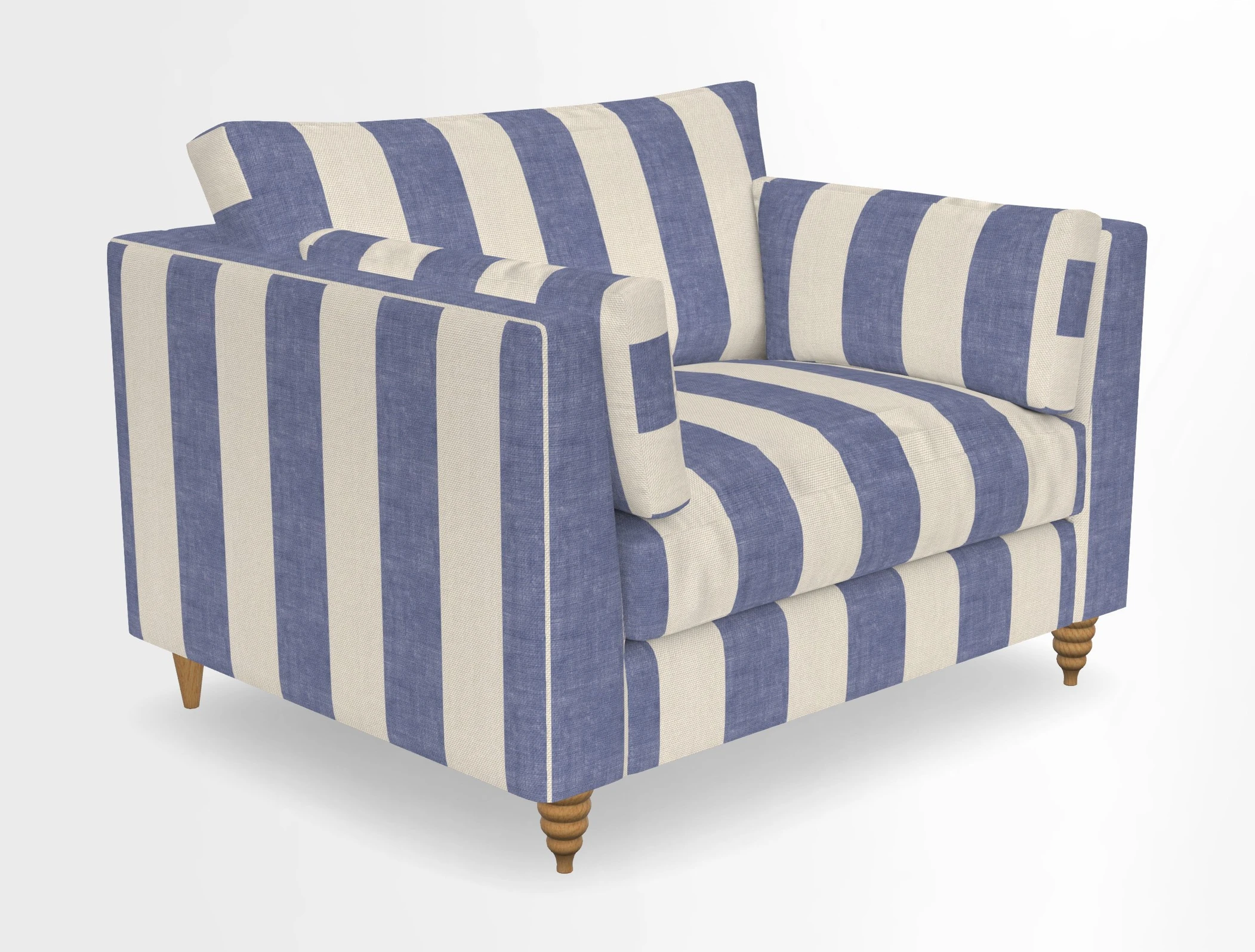 Saltdean snuggler in Linwood Tango Velvet Rosewood