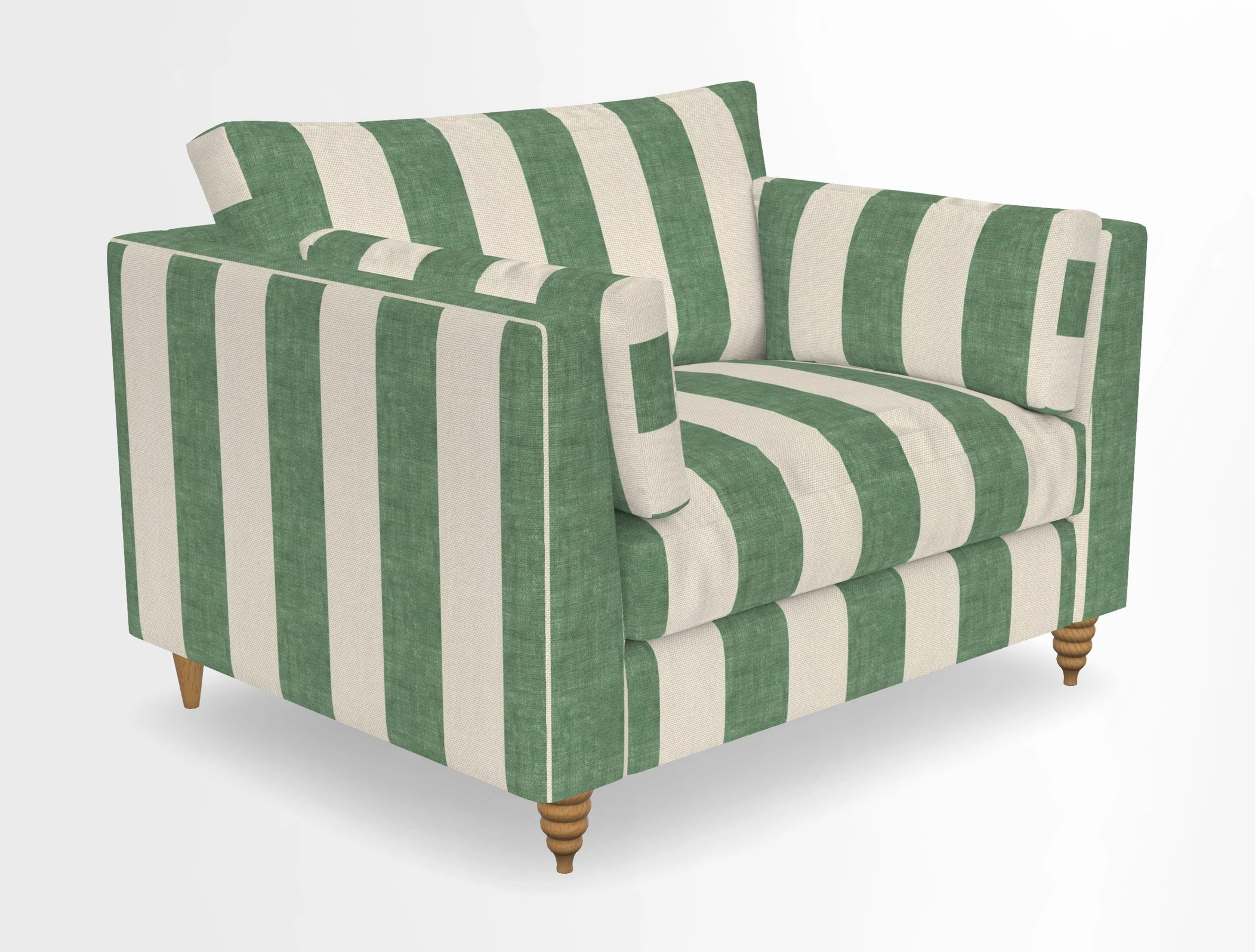 Saltdean snuggler in Linwood Tango Velvet Rosewood