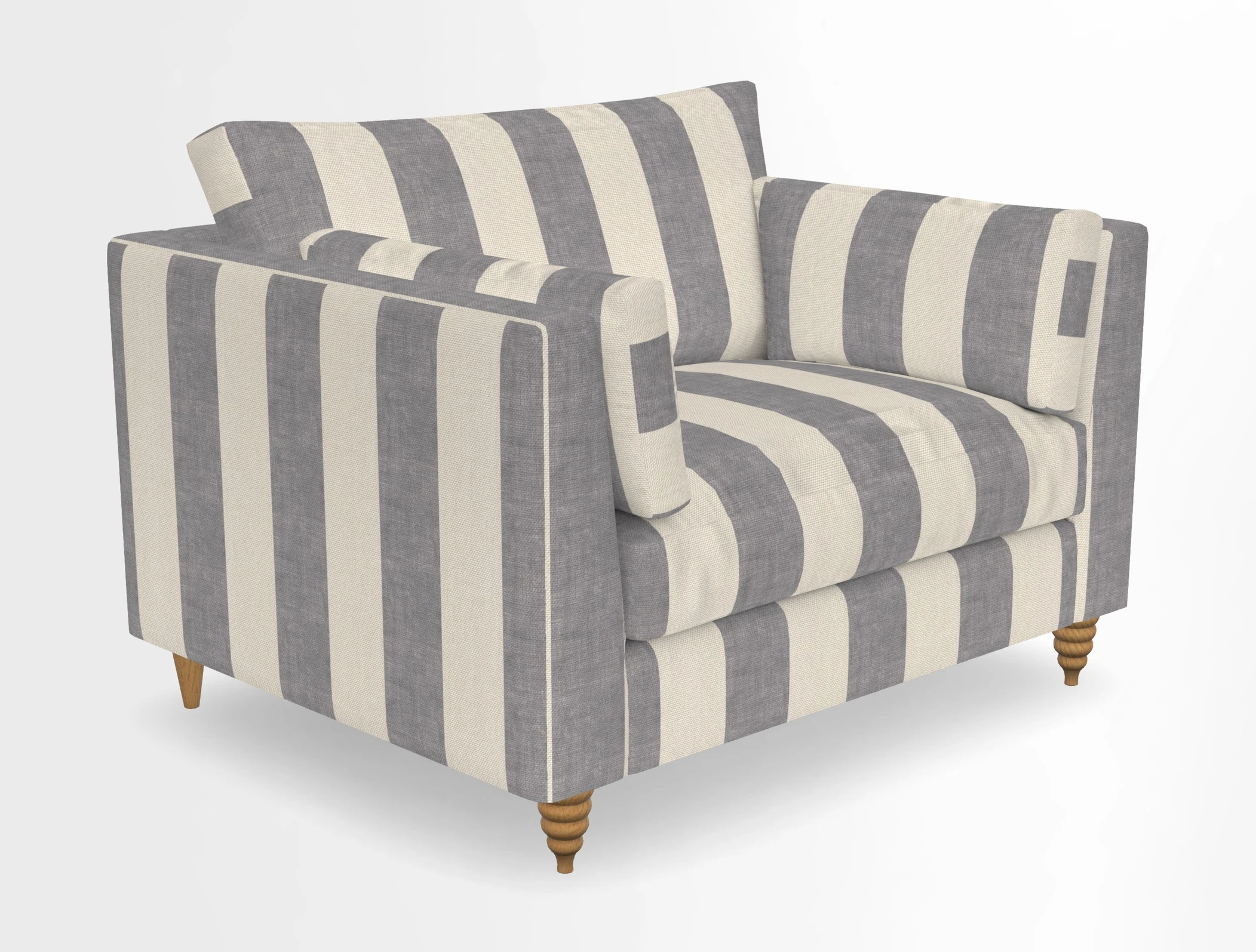 Saltdean snuggler in Linwood Tango Velvet Rosewood