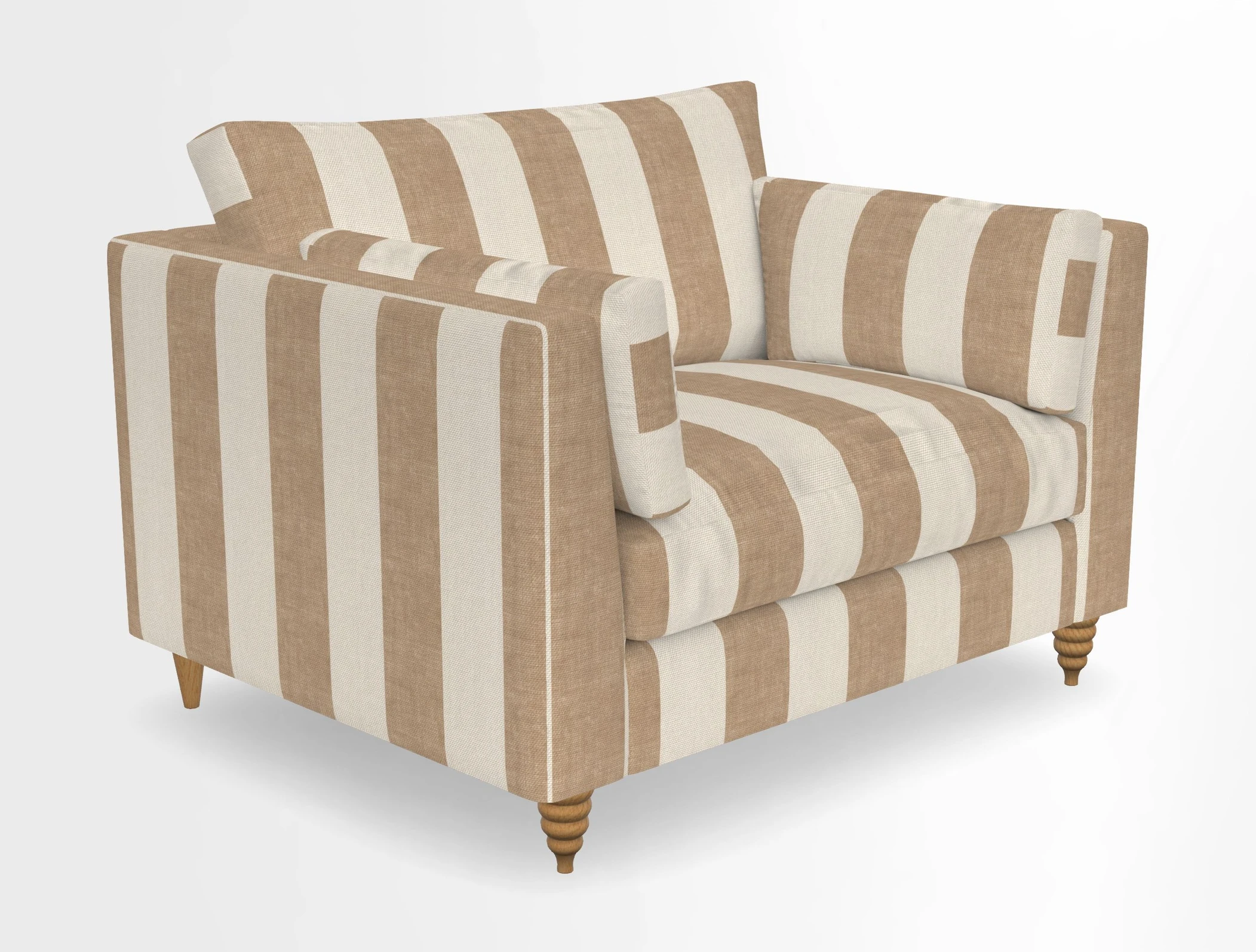 Saltdean snuggler in Linwood Tango Velvet Rosewood