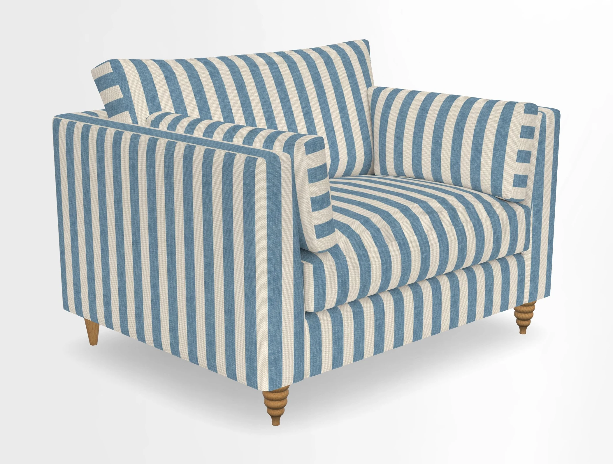 Saltdean snuggler in Linwood Tango Velvet Rosewood