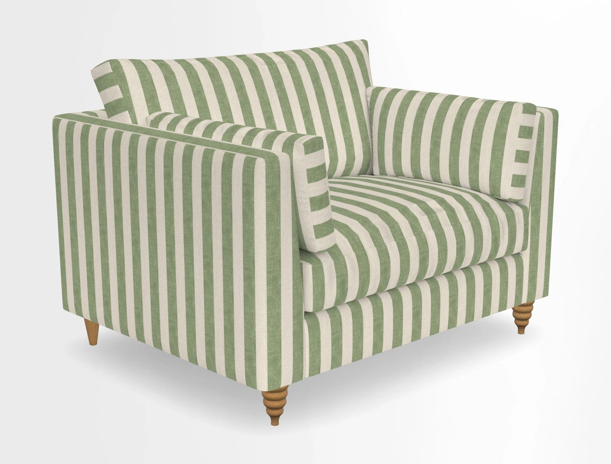 Saltdean snuggler in Linwood Tango Velvet Rosewood