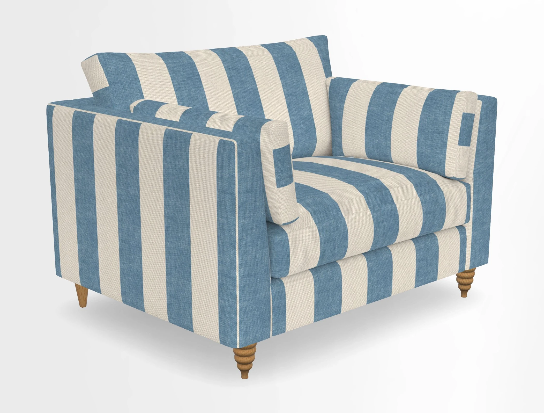 Saltdean snuggler in Linwood Tango Velvet Rosewood