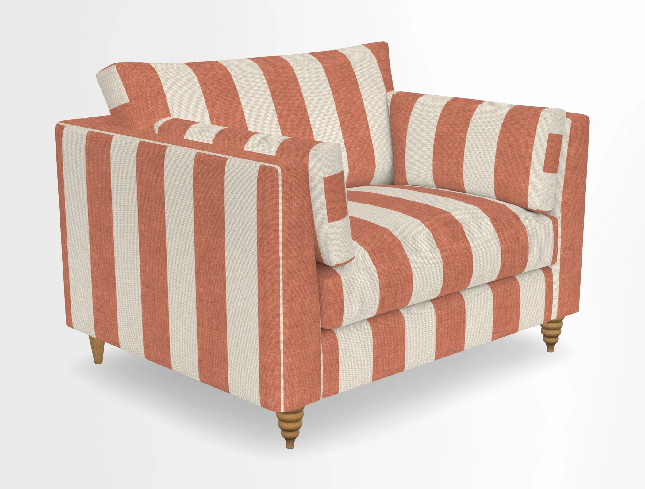 Saltdean snuggler in Linwood Tango Velvet Rosewood