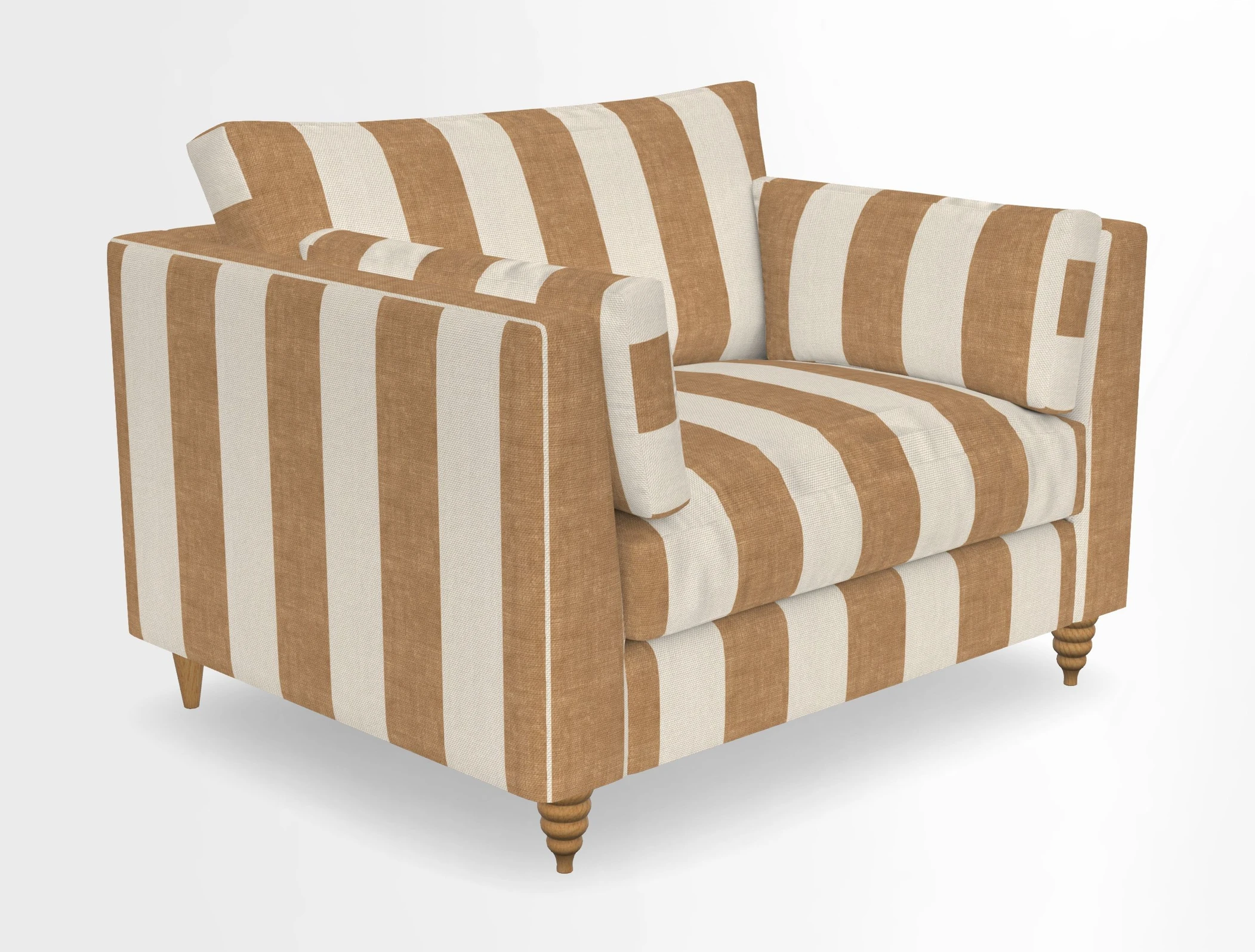 Saltdean snuggler in Linwood Tango Velvet Rosewood