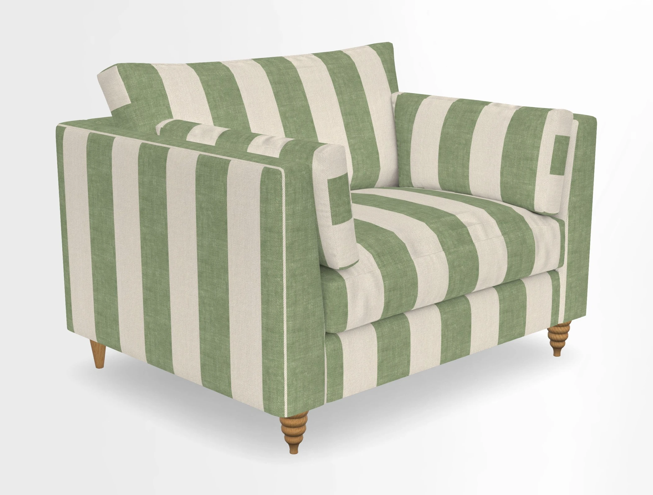 Saltdean snuggler in Linwood Tango Velvet Rosewood
