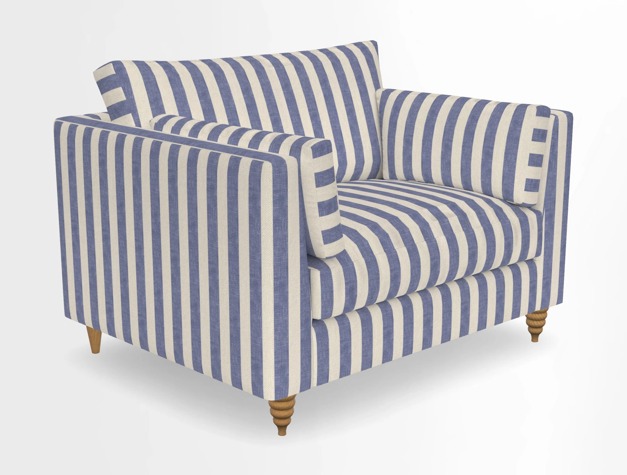 Saltdean snuggler in Linwood Tango Velvet Rosewood