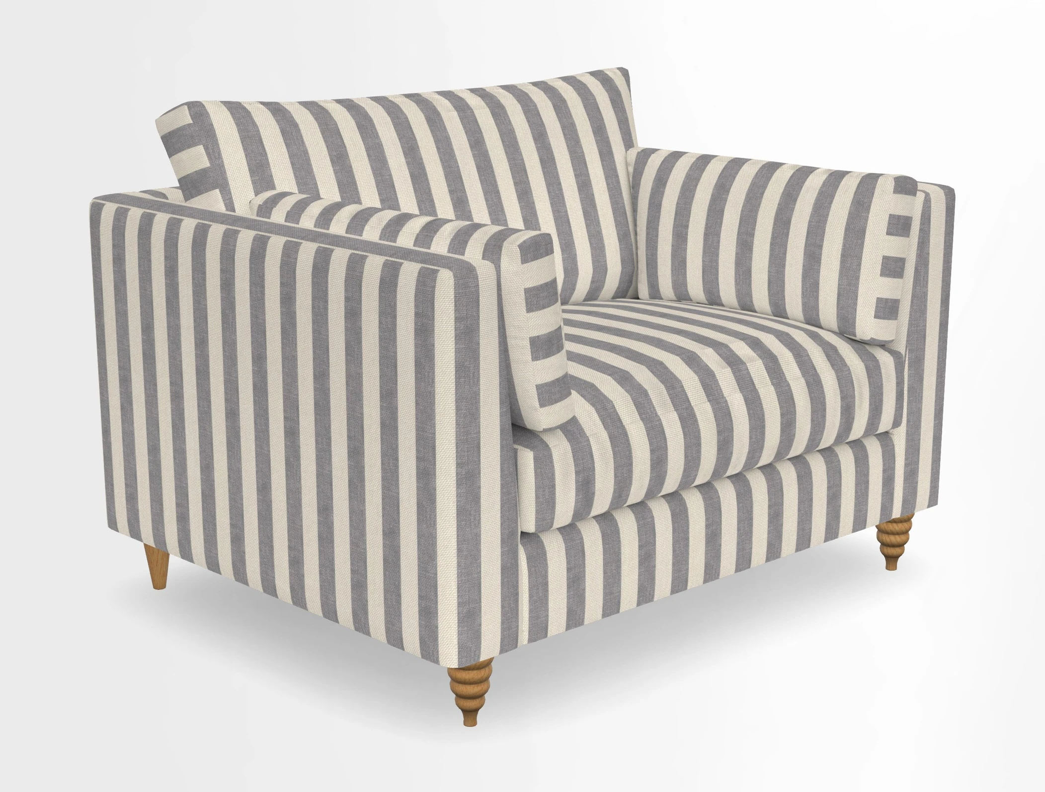 Saltdean snuggler in Linwood Tango Velvet Rosewood