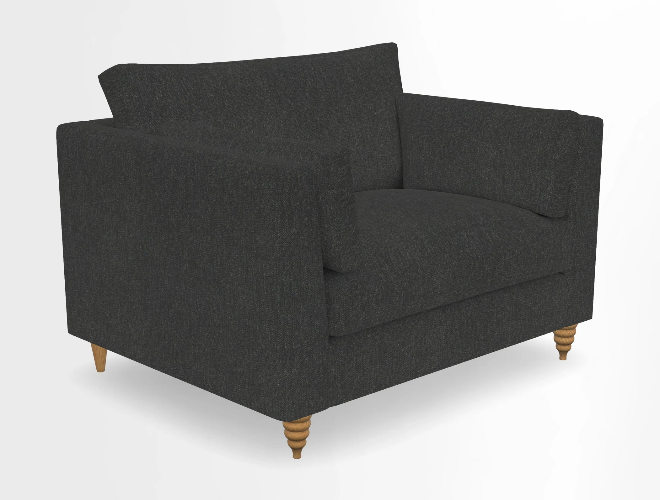 Saltdean snuggler in Linwood Tango Velvet Rosewood