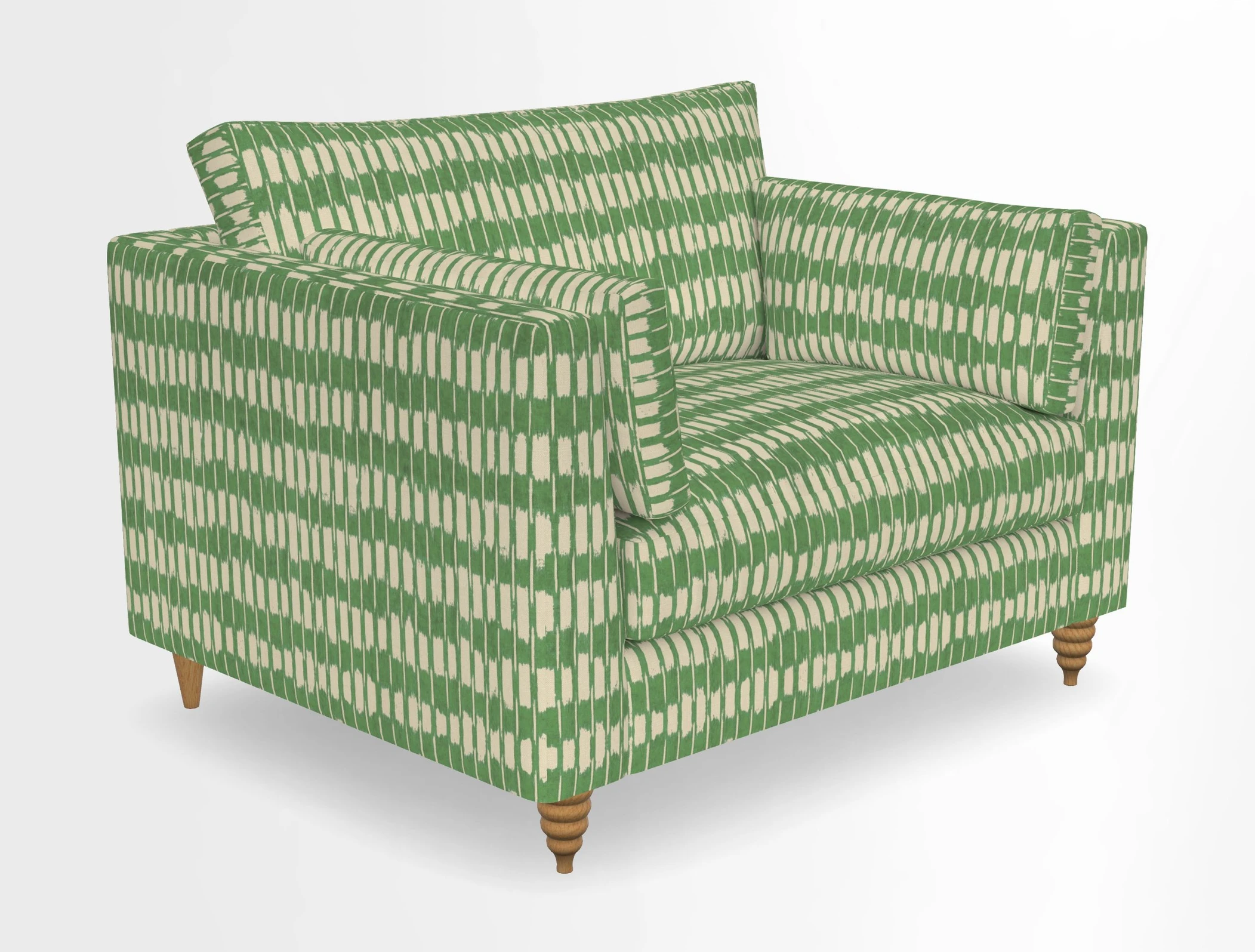 Saltdean snuggler in Linwood Tango Velvet Rosewood