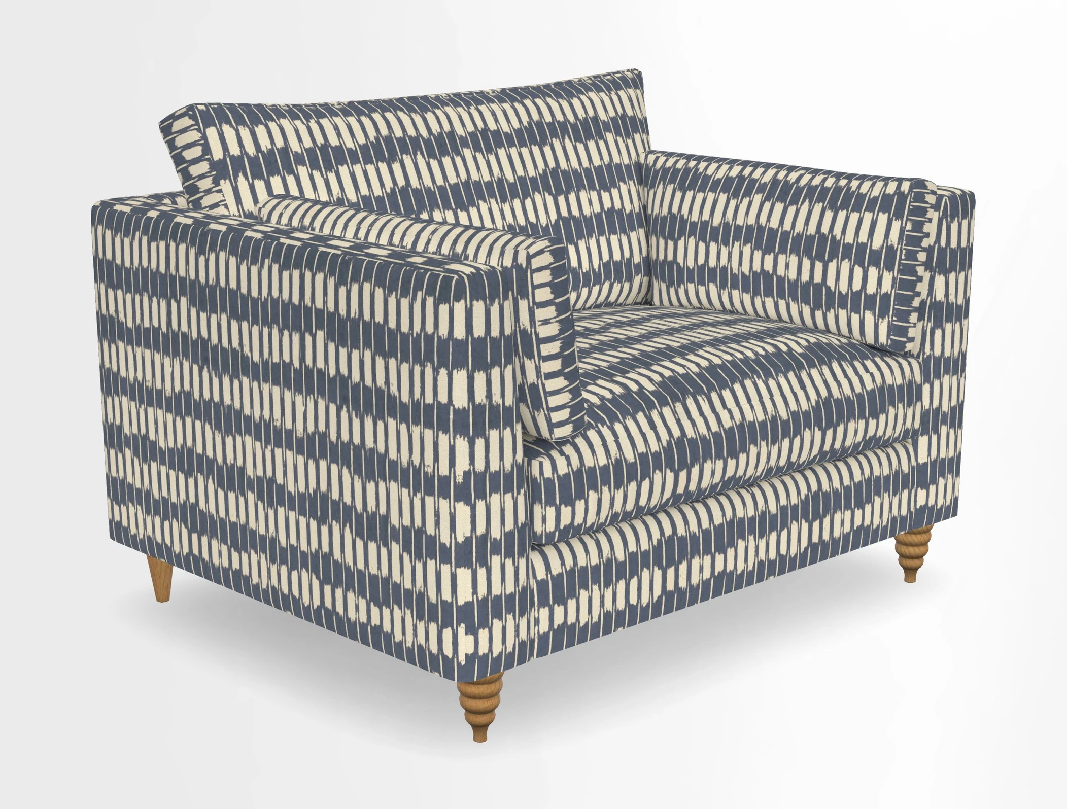 Saltdean snuggler in Linwood Tango Velvet Rosewood