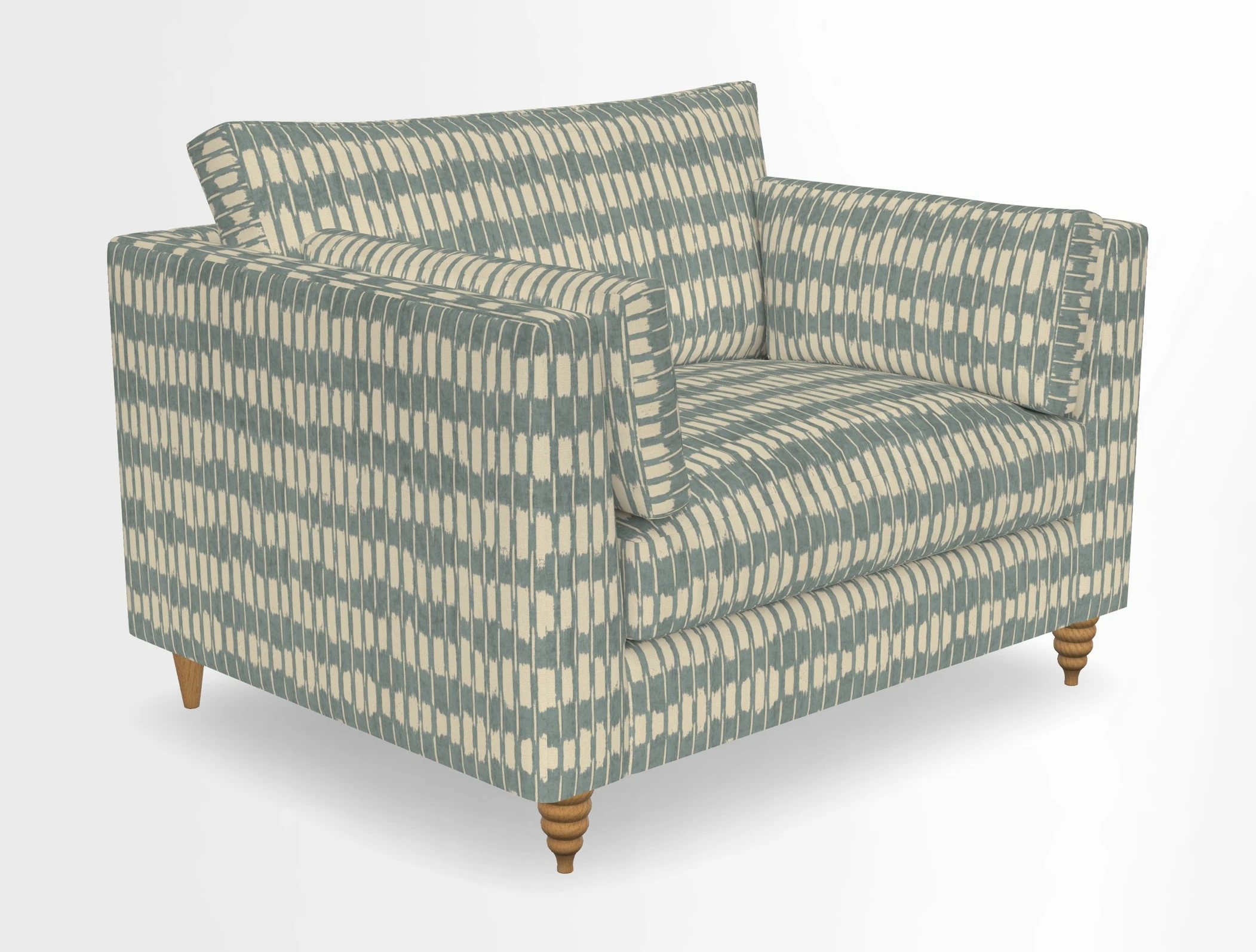 Saltdean snuggler in Linwood Tango Velvet Rosewood