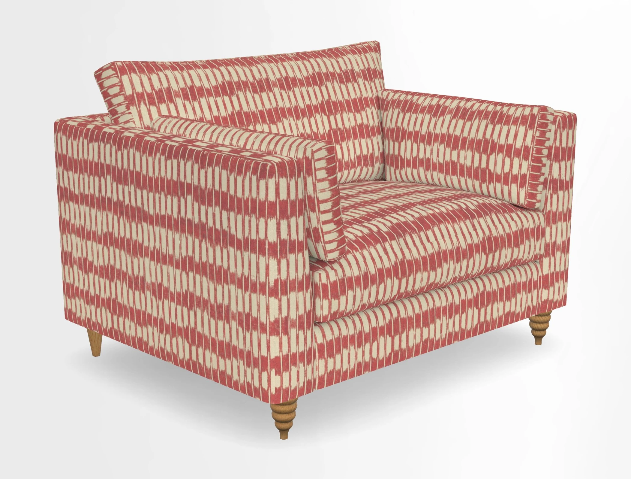Saltdean snuggler in Linwood Tango Velvet Rosewood