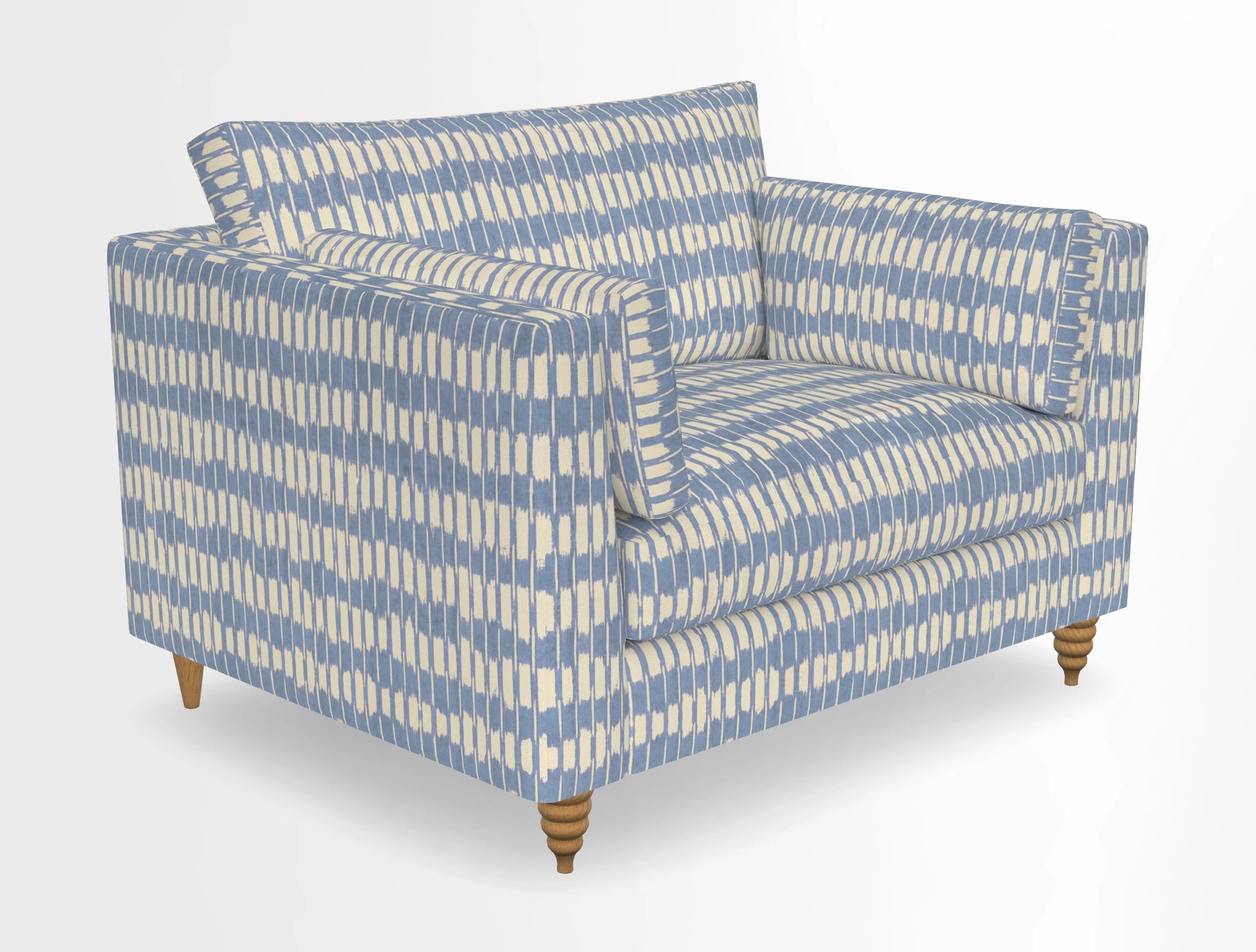 Saltdean snuggler in Linwood Tango Velvet Rosewood