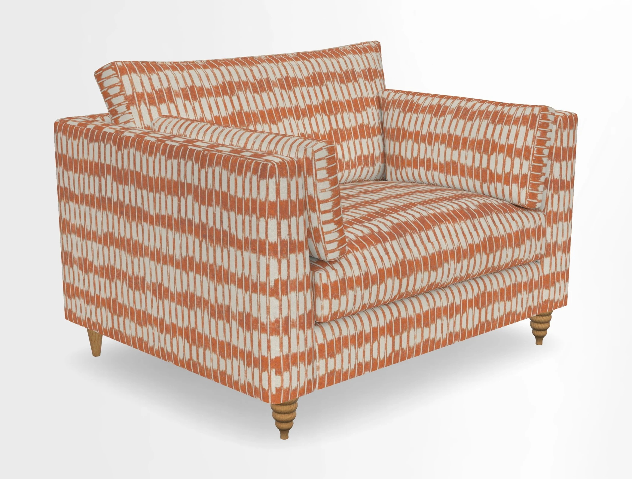 Saltdean snuggler in Linwood Tango Velvet Rosewood