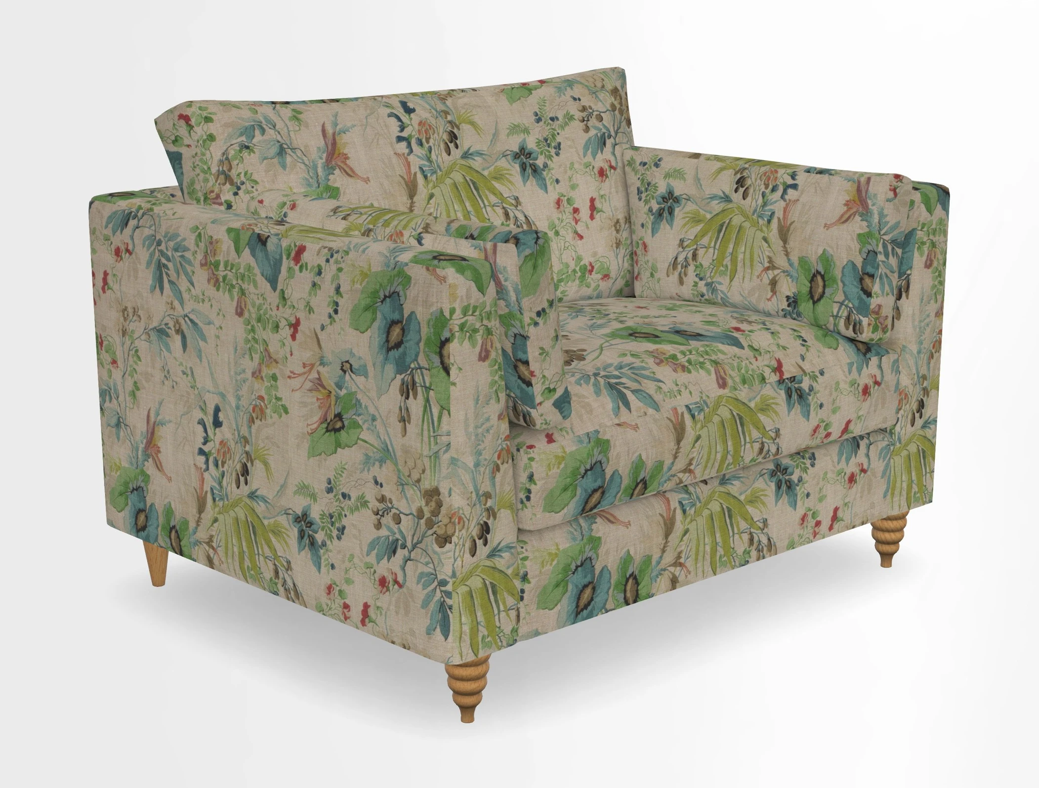 Saltdean snuggler in Linwood Tango Velvet Rosewood