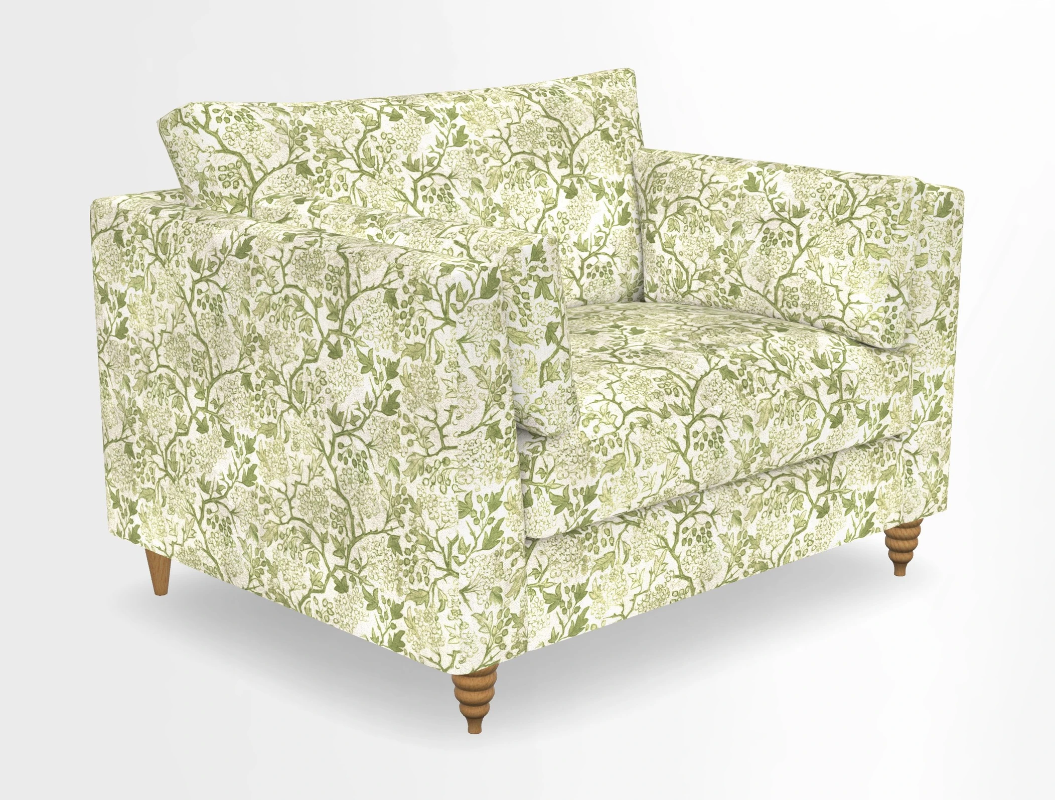 Saltdean snuggler in Linwood Tango Velvet Rosewood