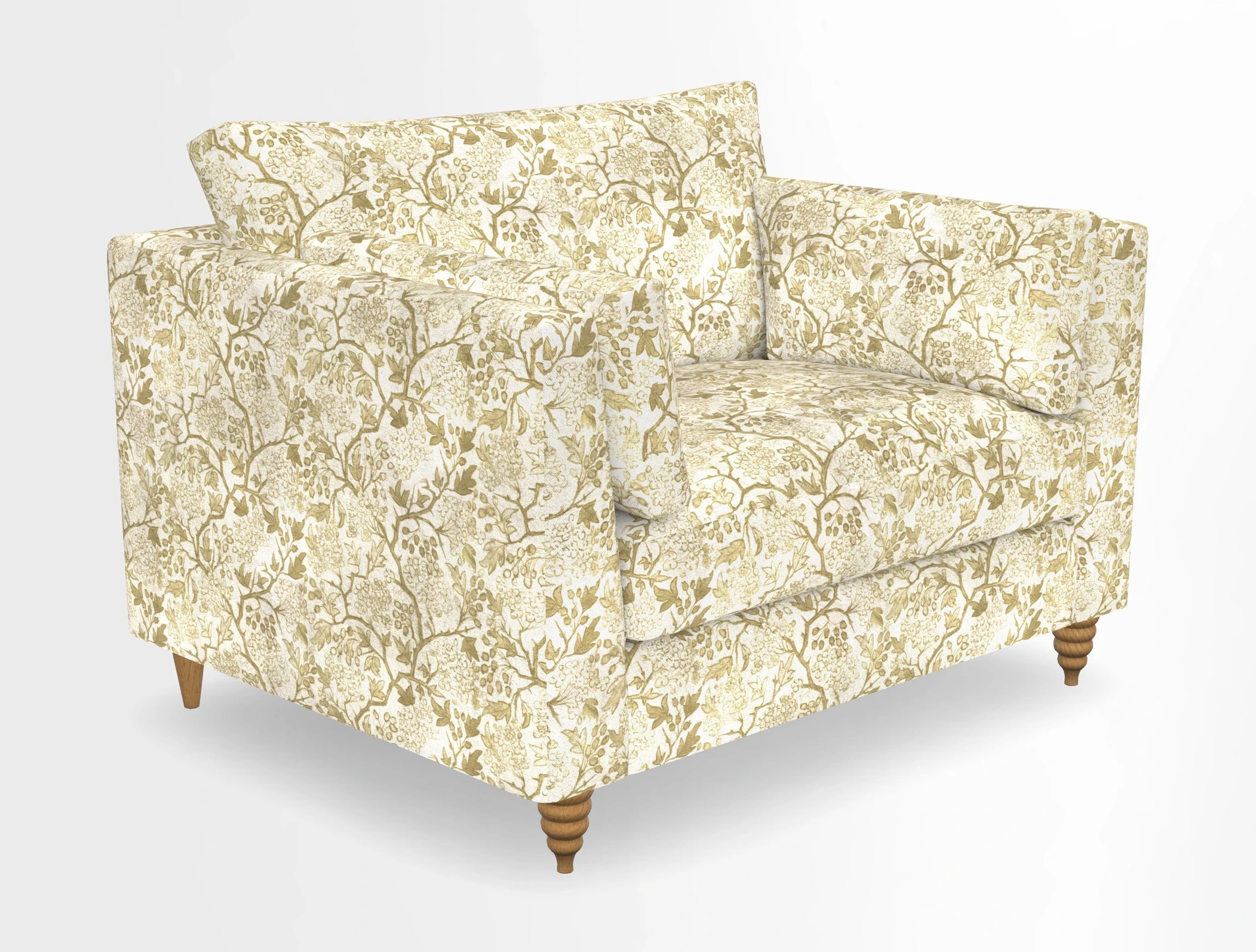 Saltdean snuggler in Linwood Tango Velvet Rosewood