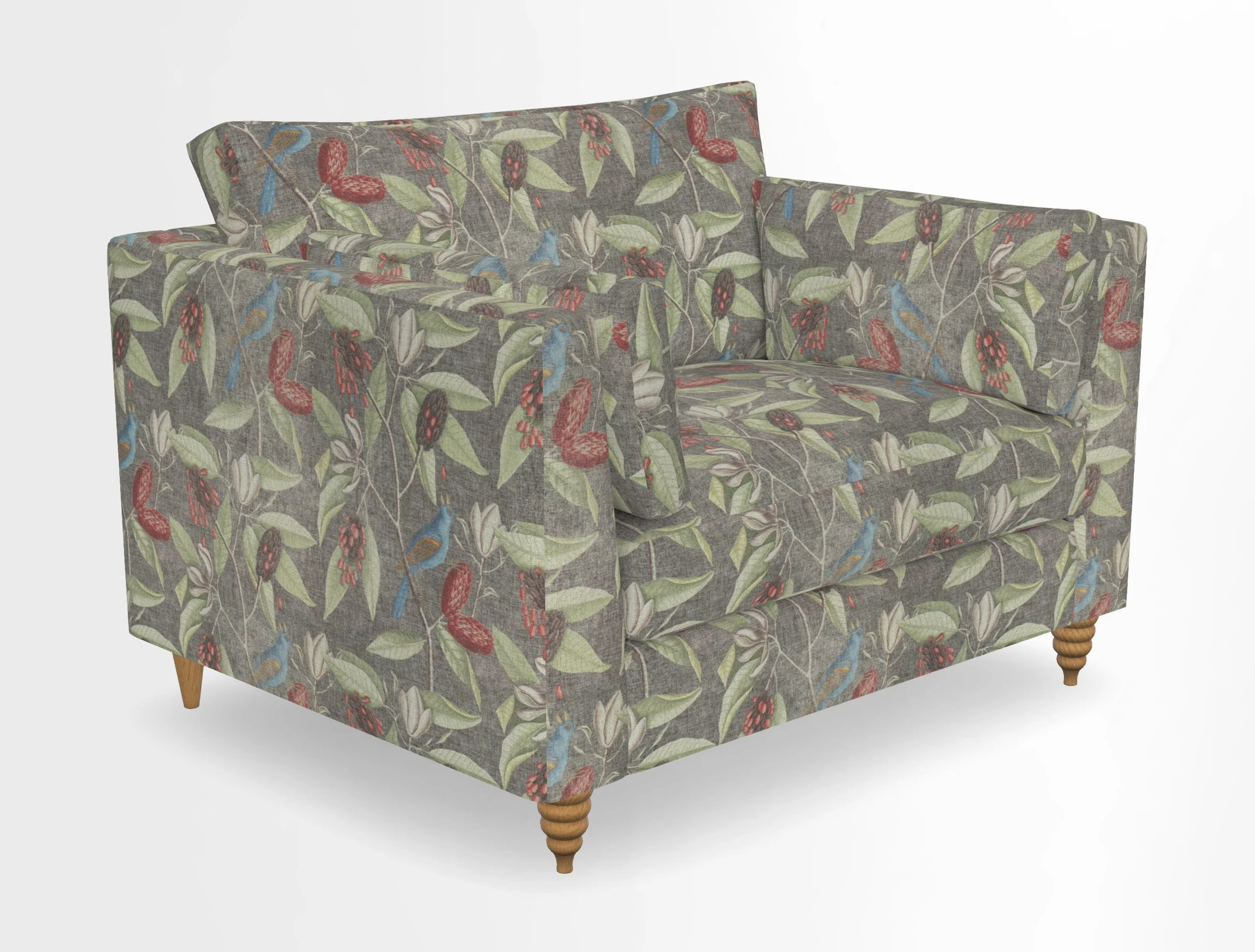 Saltdean snuggler in Linwood Tango Velvet Rosewood