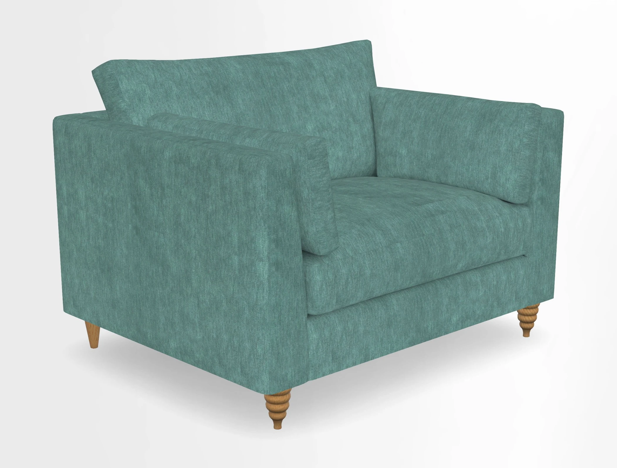 Saltdean snuggler in Linwood Tango Velvet Rosewood