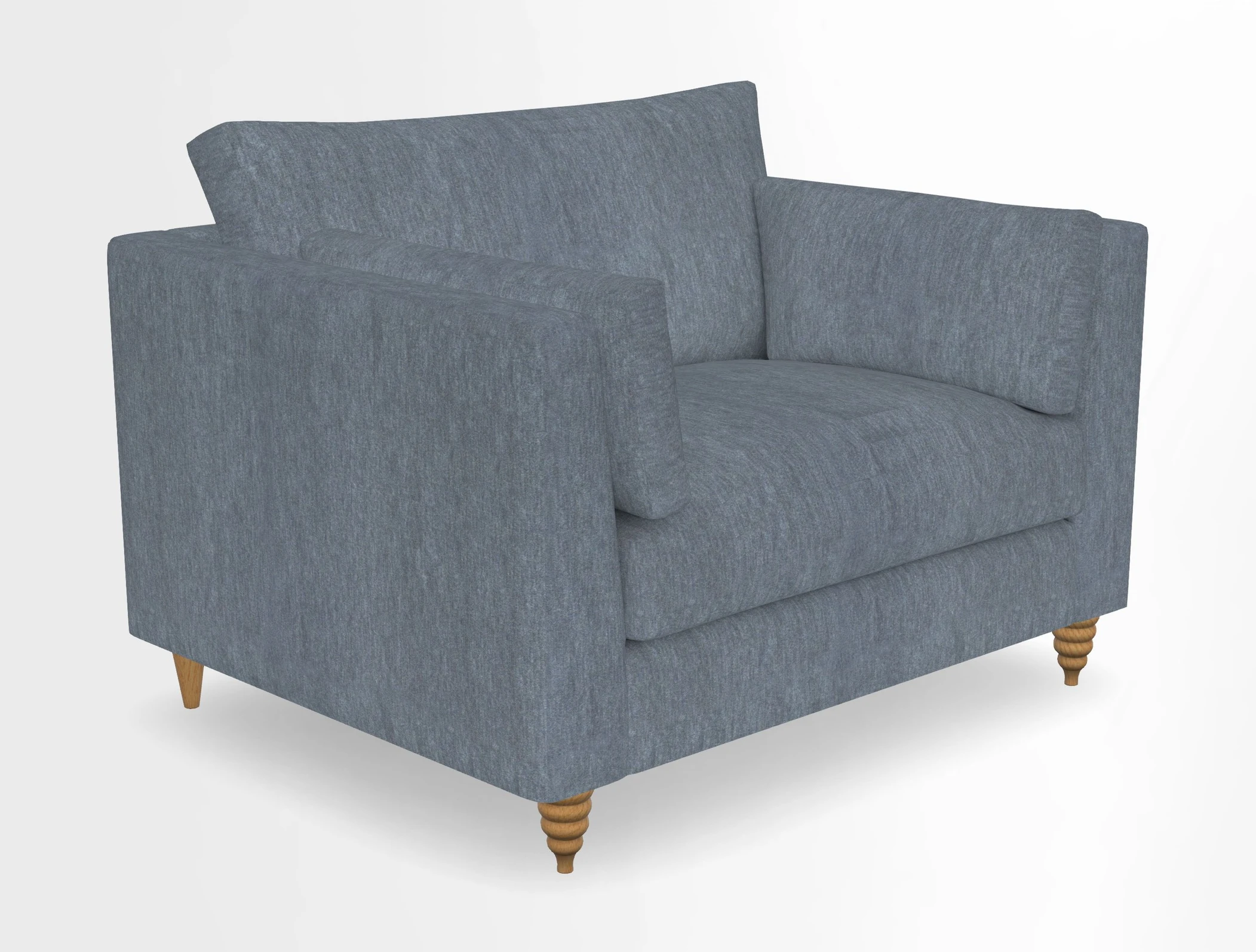 Saltdean snuggler in Linwood Tango Velvet Rosewood