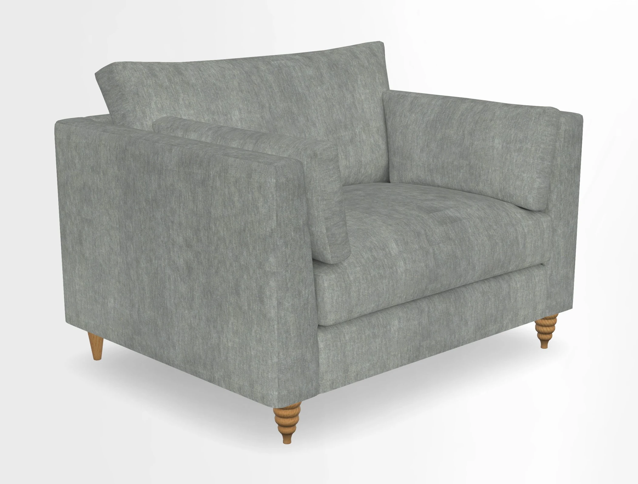 Saltdean snuggler in Linwood Tango Velvet Rosewood