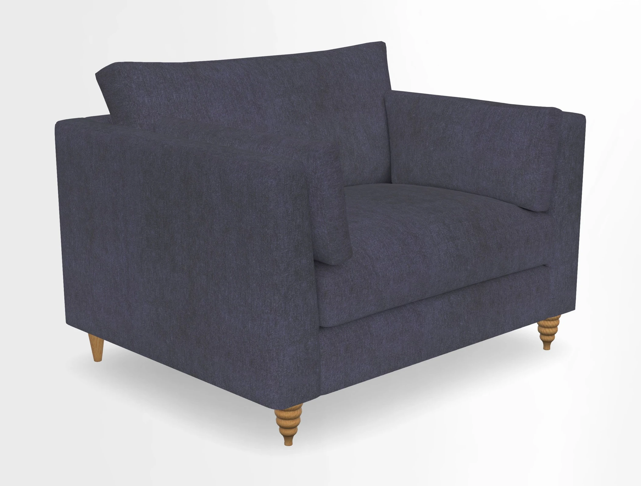 Saltdean snuggler in Linwood Tango Velvet Rosewood