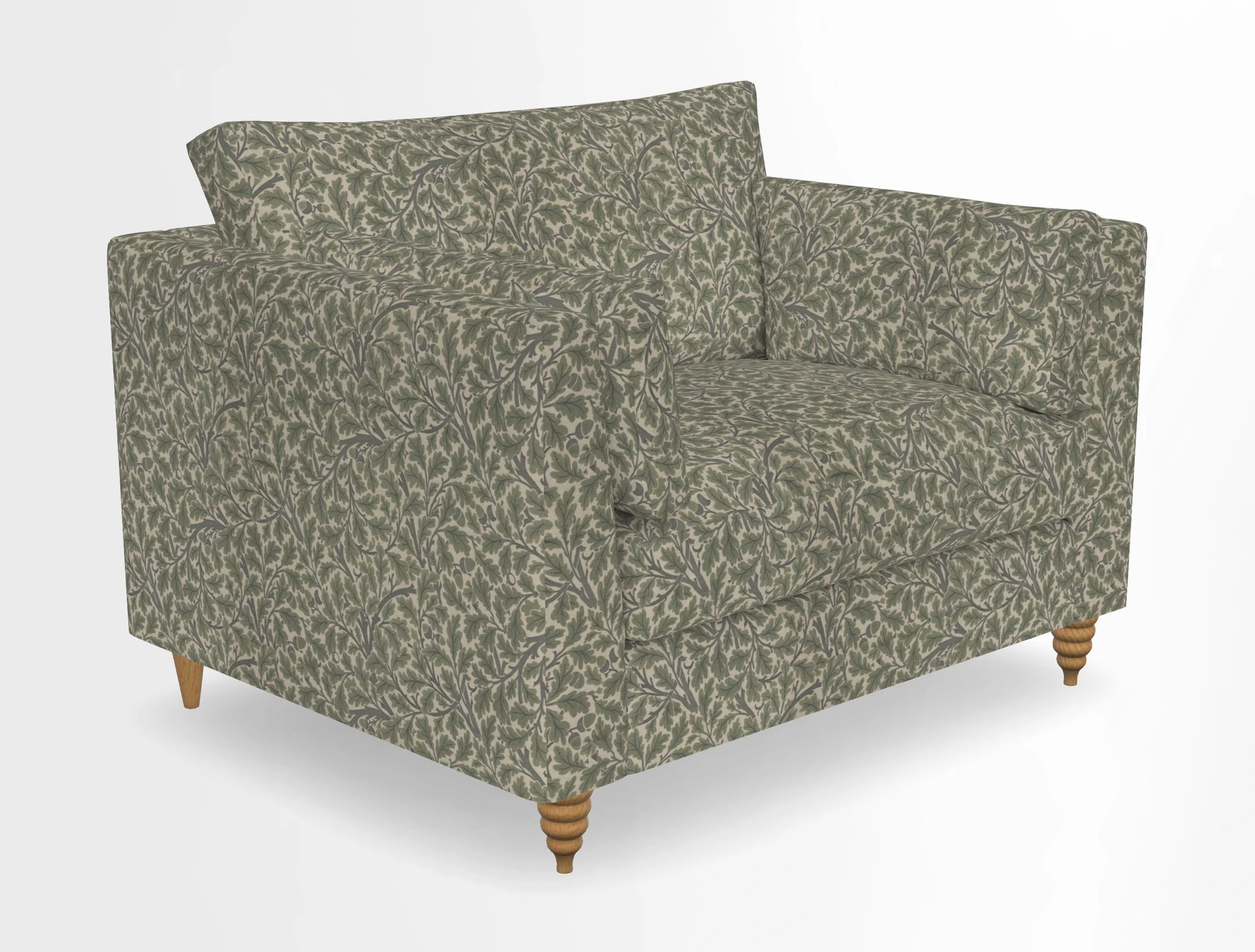 Saltdean snuggler in Linwood Tango Velvet Rosewood