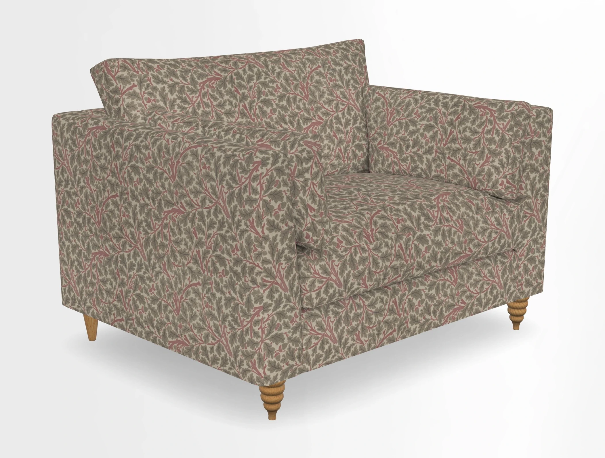 Saltdean snuggler in Linwood Tango Velvet Rosewood