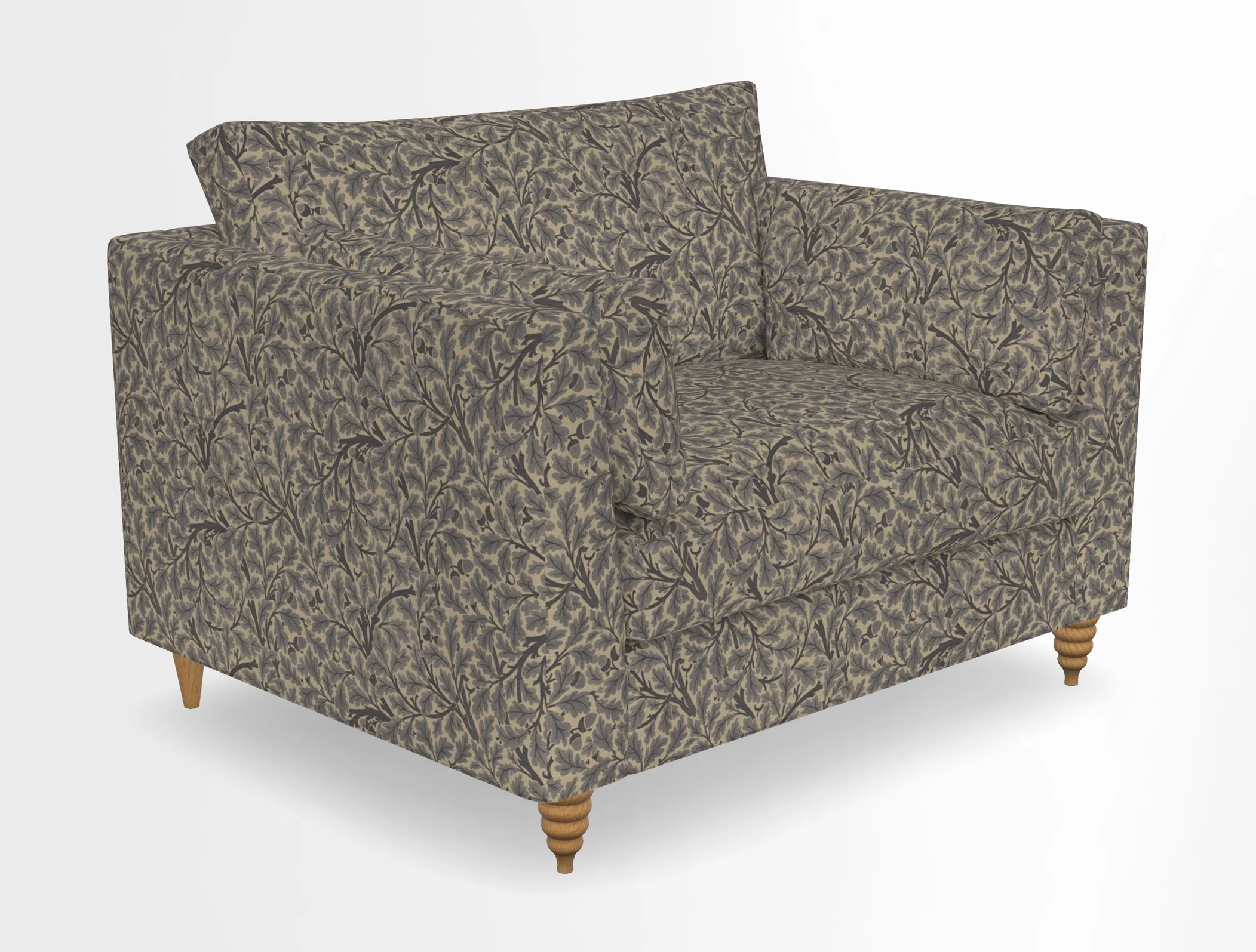 Saltdean snuggler in Linwood Tango Velvet Rosewood