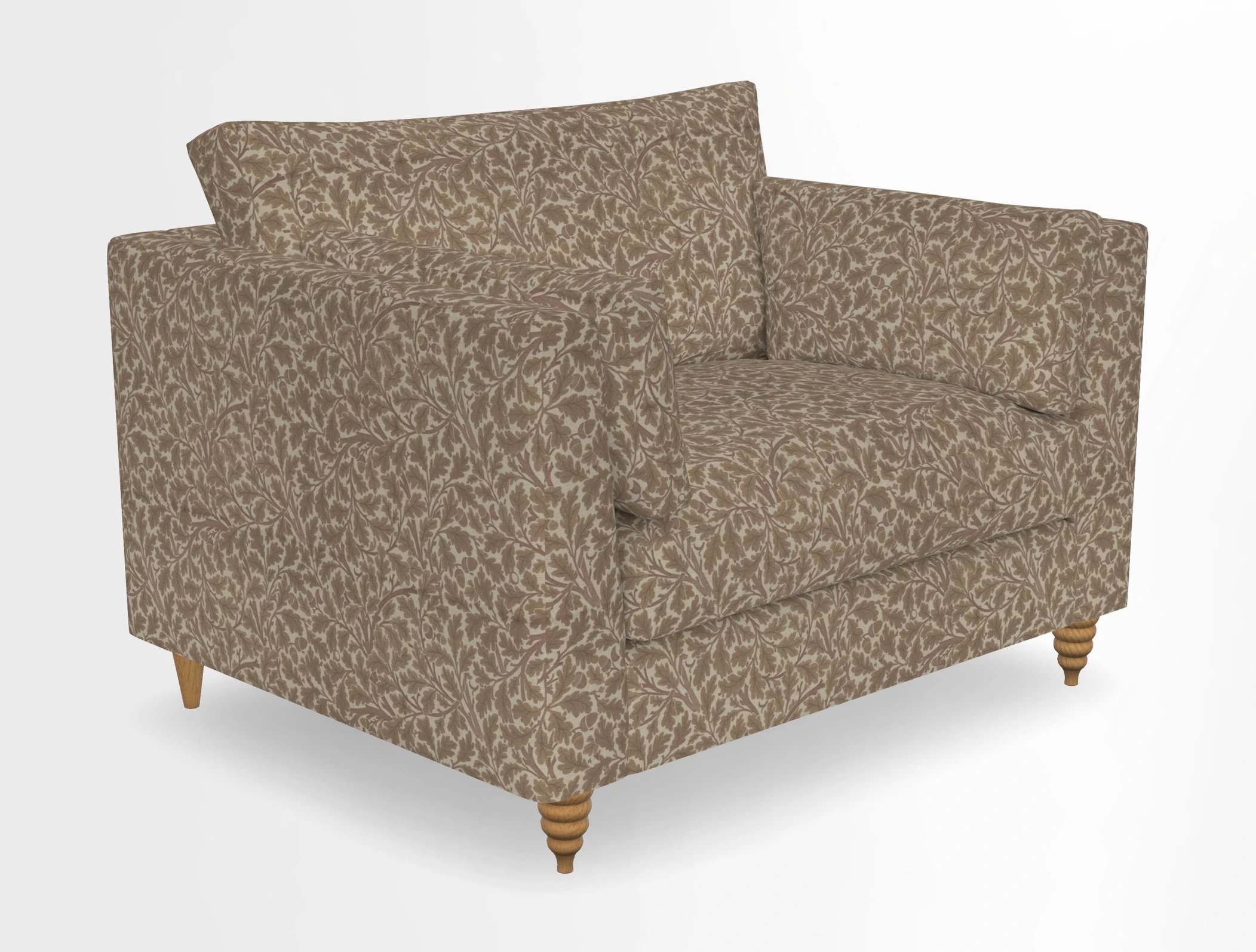 Saltdean snuggler in Linwood Tango Velvet Rosewood