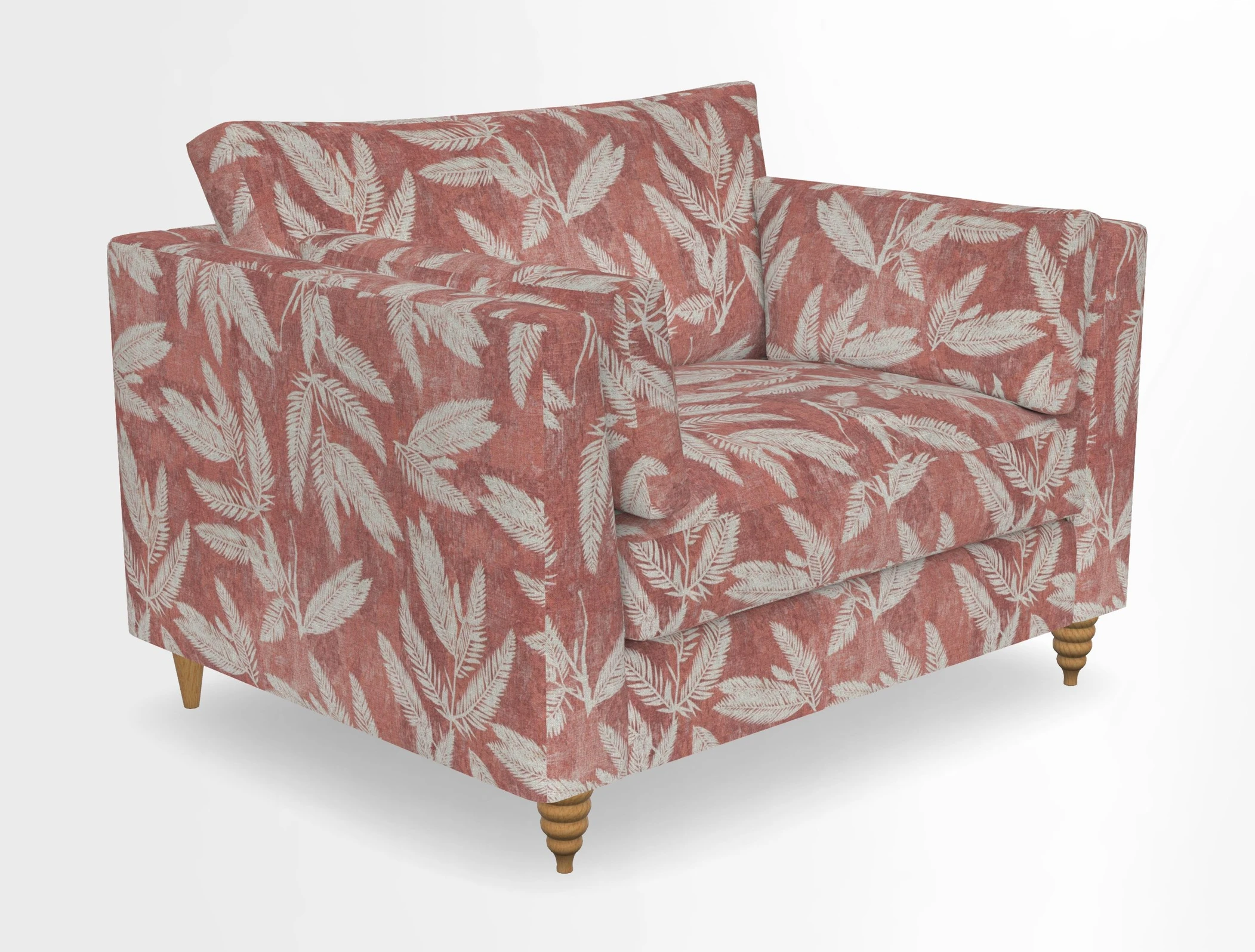 Saltdean snuggler in Linwood Tango Velvet Rosewood