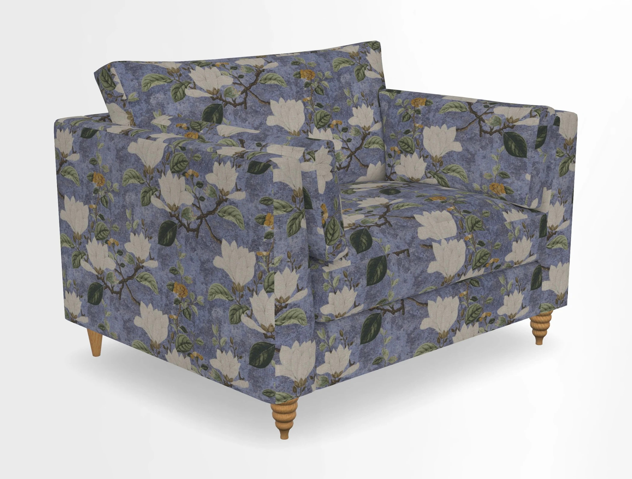 Saltdean snuggler in Linwood Tango Velvet Rosewood