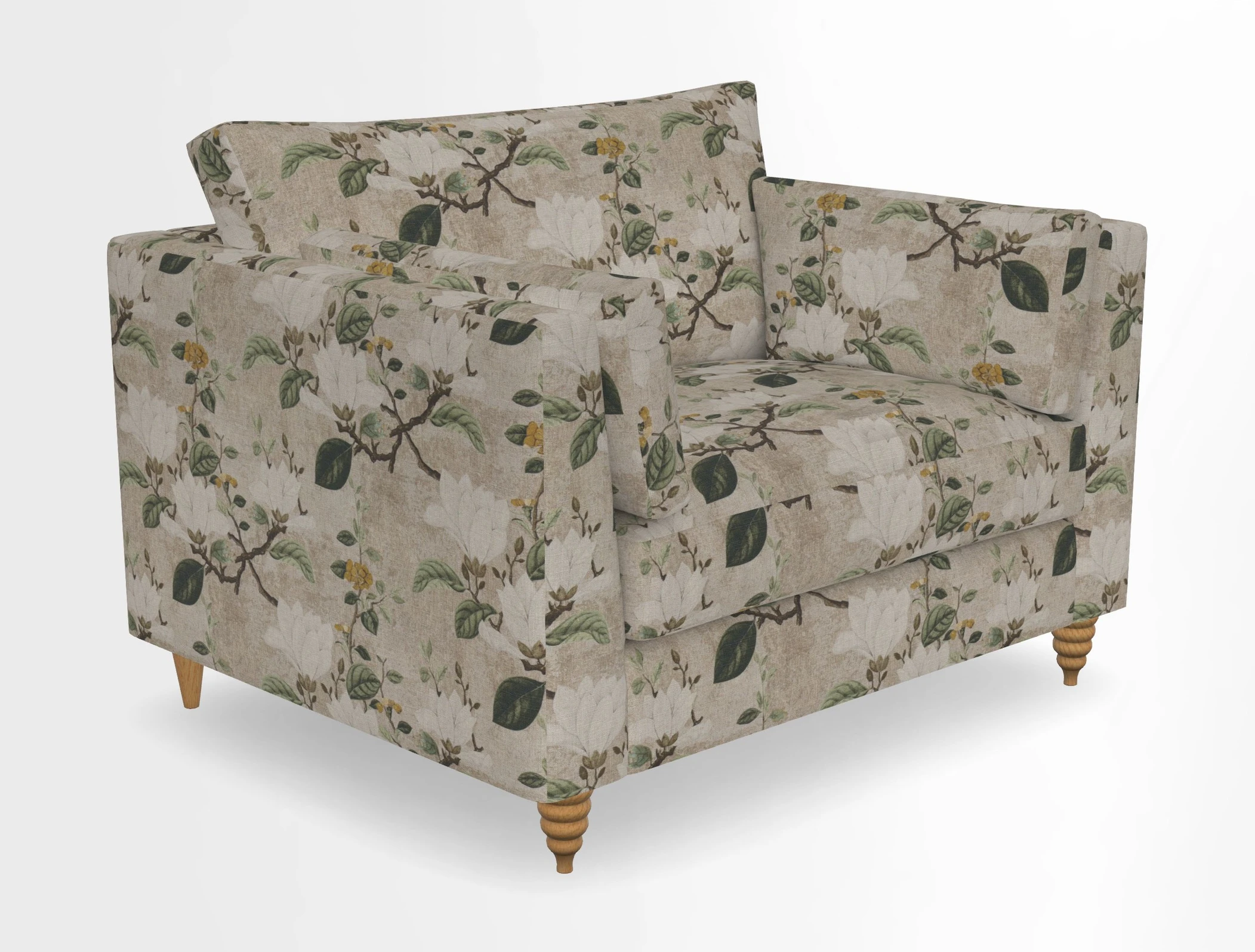 Saltdean snuggler in Linwood Tango Velvet Rosewood