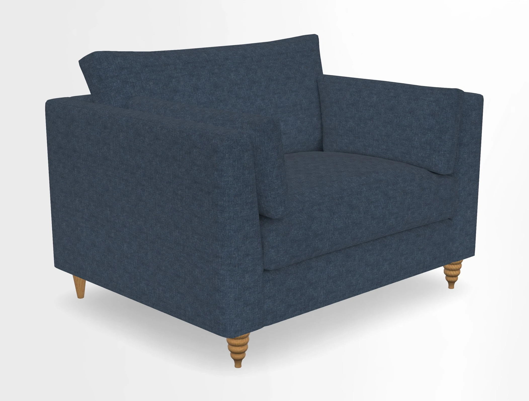 Saltdean snuggler in Linwood Tango Velvet Rosewood