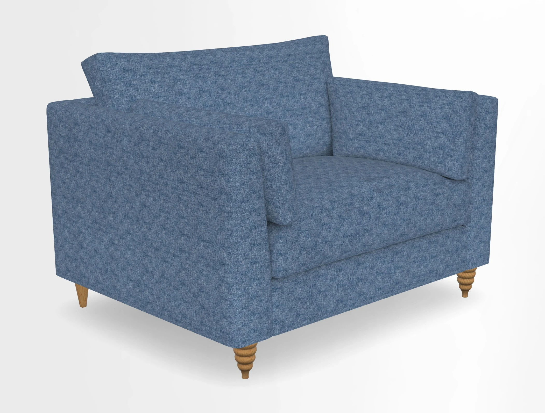 Saltdean snuggler in Linwood Tango Velvet Rosewood