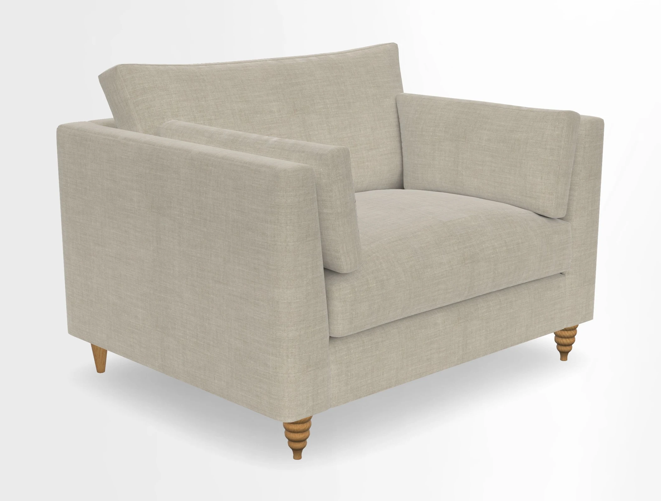 Saltdean snuggler in Linwood Tango Velvet Rosewood
