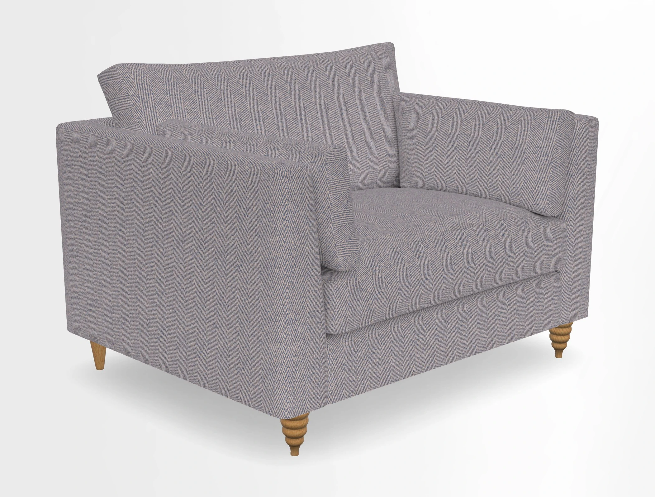 Saltdean snuggler in Linwood Tango Velvet Rosewood